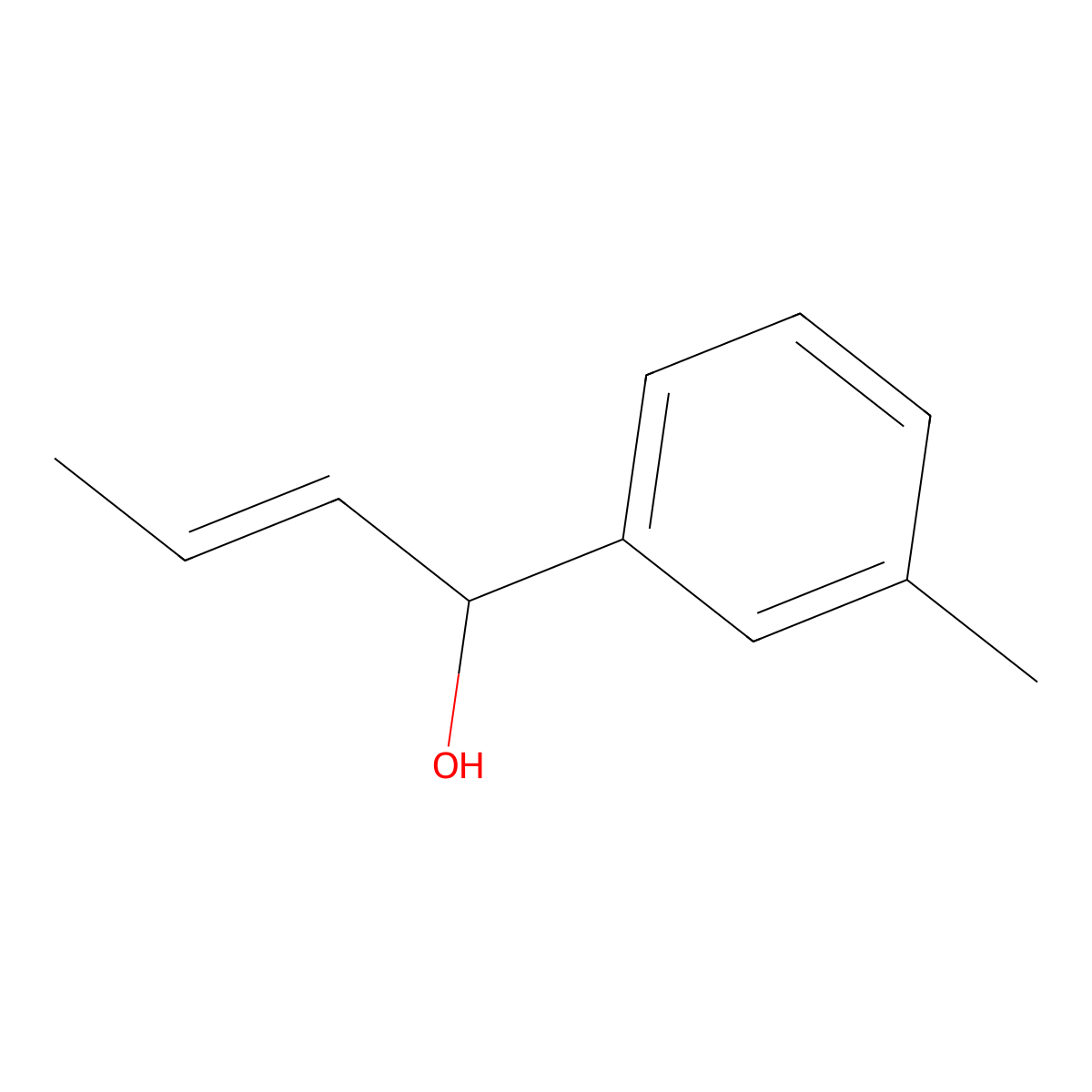 1-(m-Tolyl)but-2-en-1-ol molecular structure, CAS 1195529-10-2