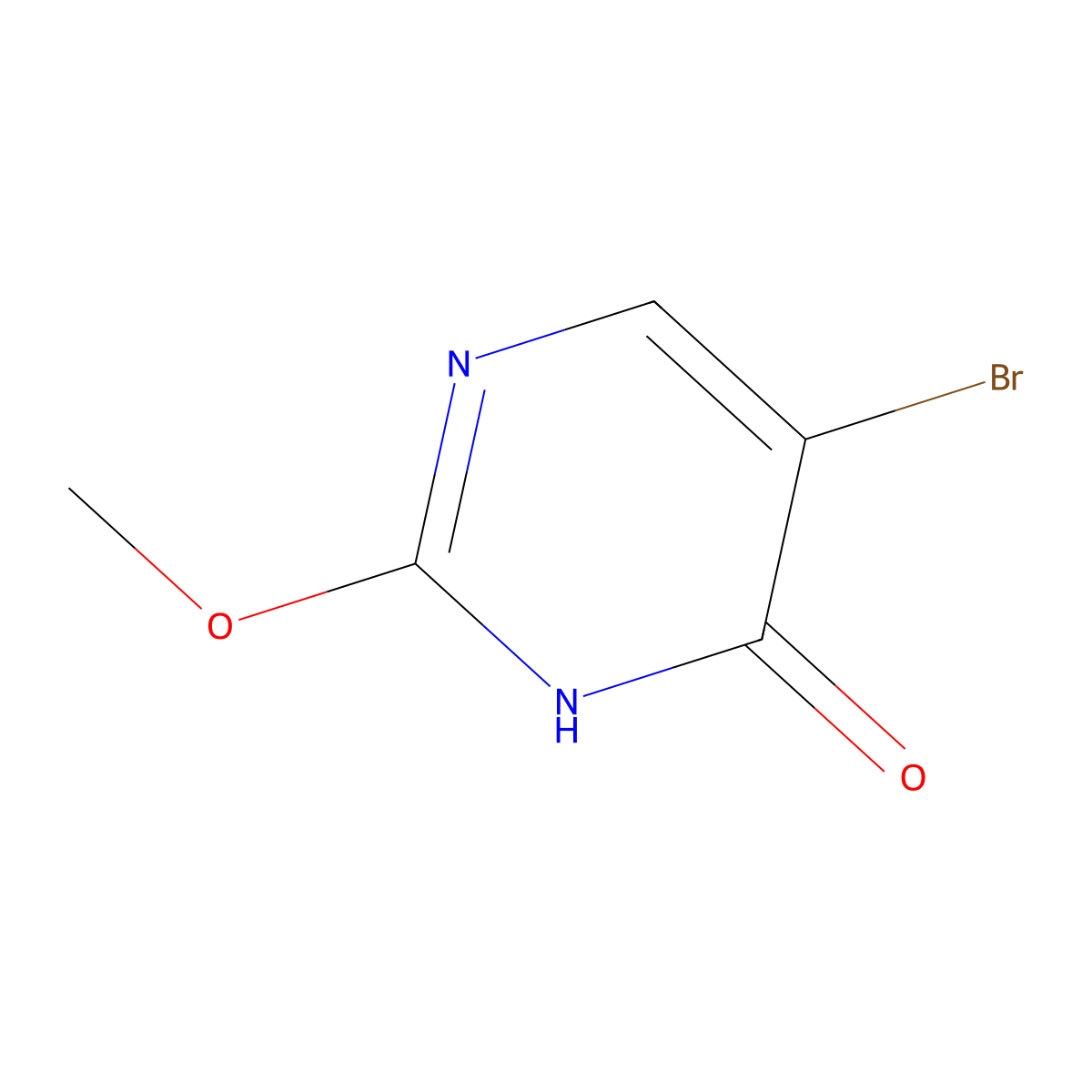 5-Bromo-2-methoxypyrimidin-4-ol molecular structure, CAS 1195548-19-6