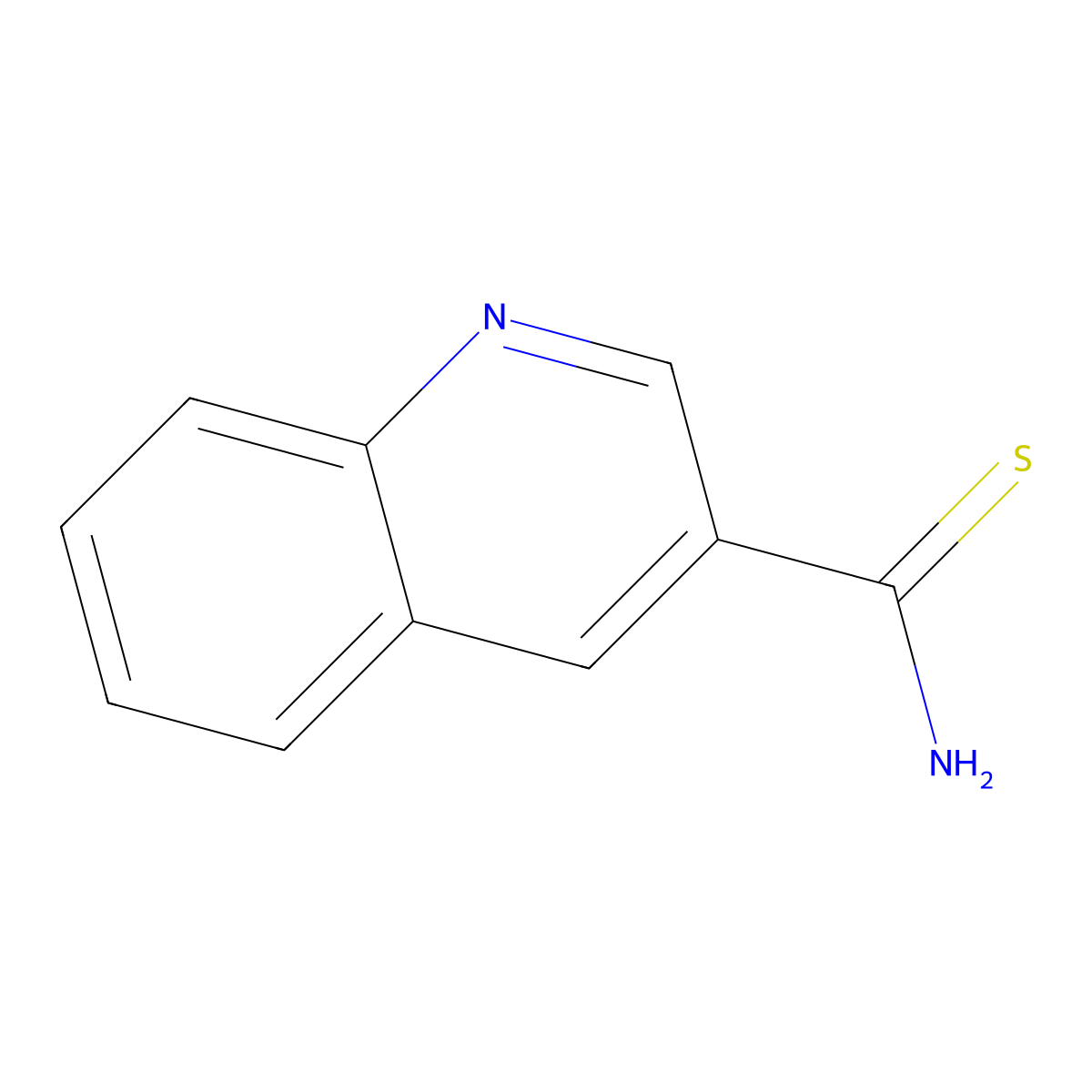 Quinoline-3-carbothioamide molecular structure, CAS 1195587-35-9