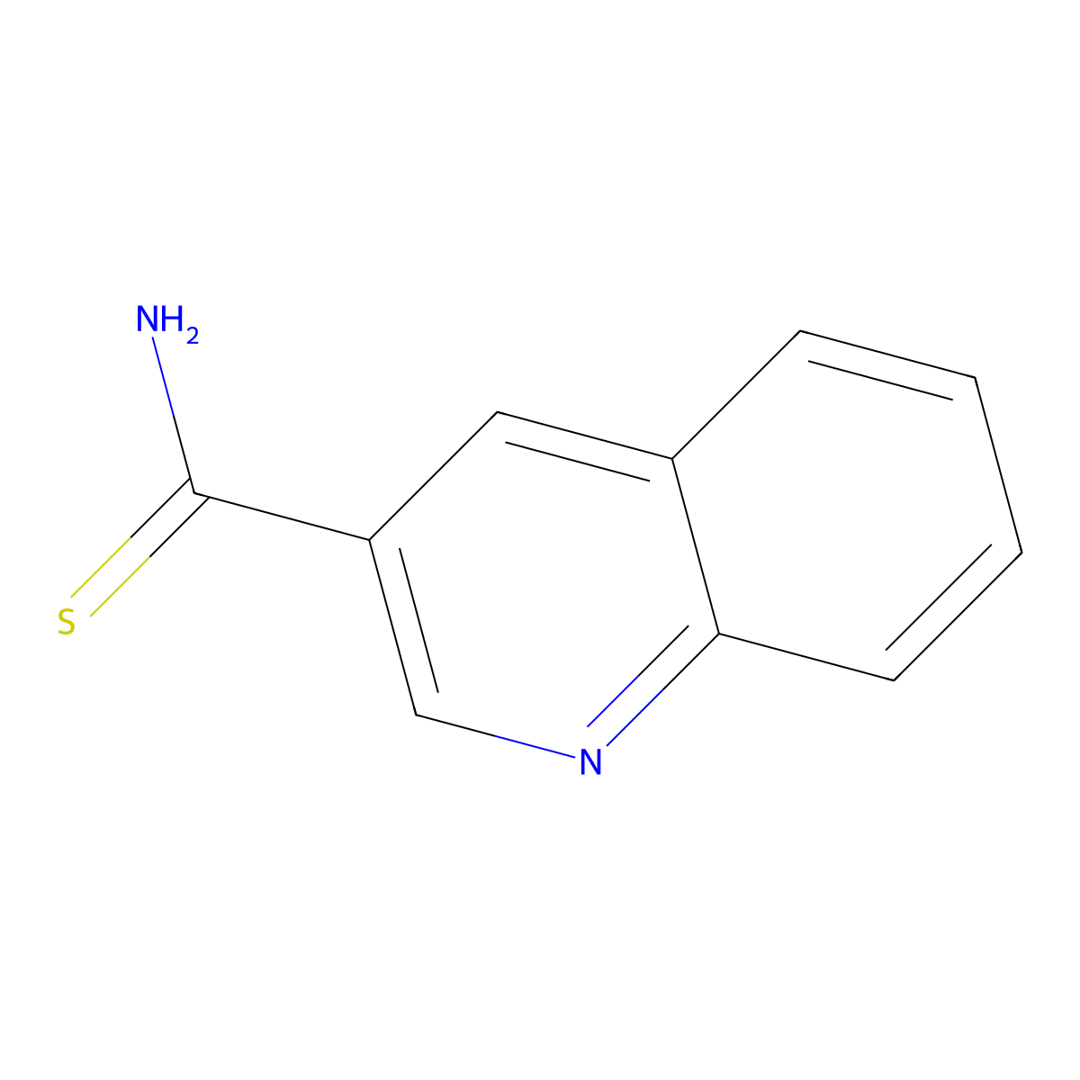 Quinoline-3-carbothioamide molecular structure, CAS 1195587-35-9