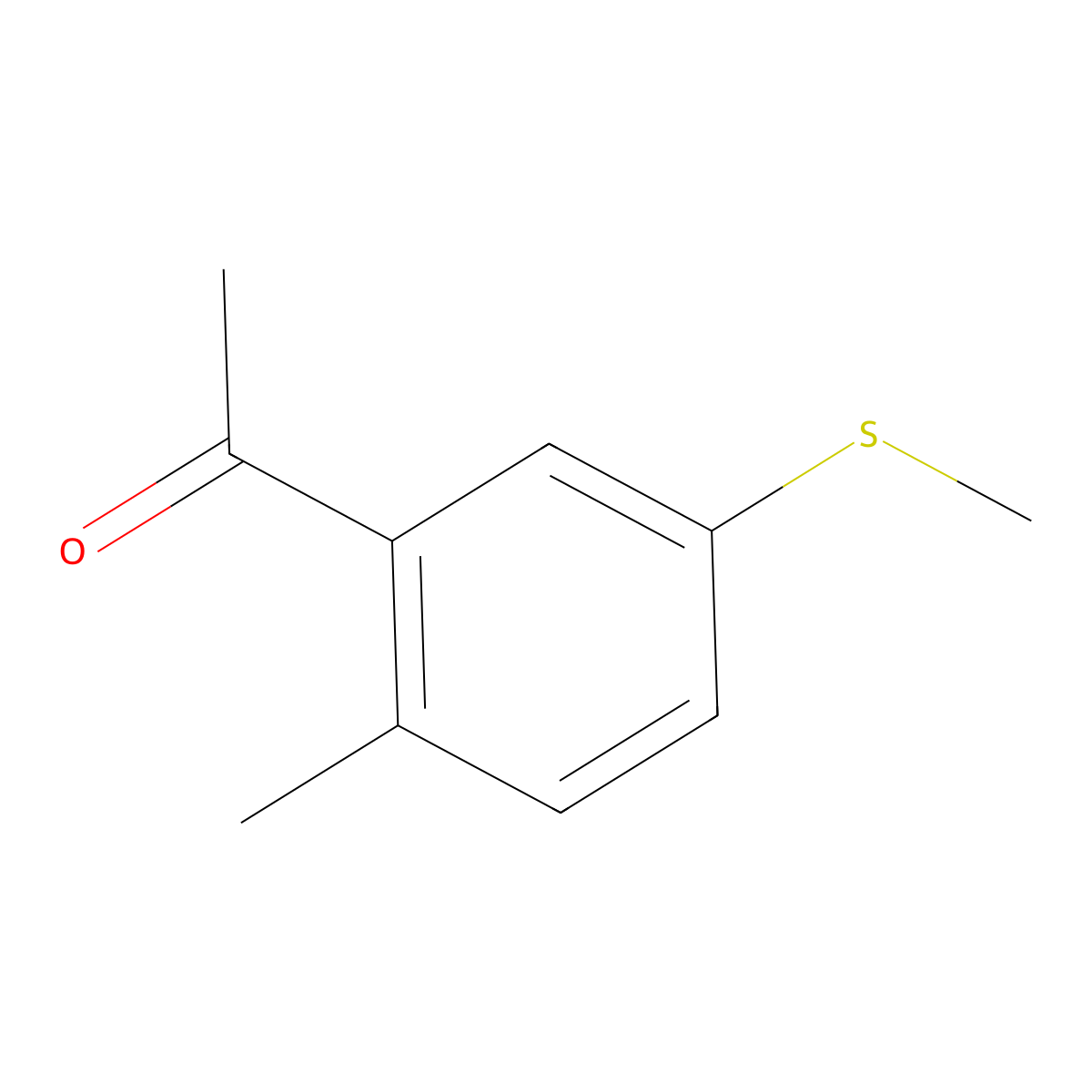 1-(2-Methyl-5-(methylthio)phenyl)ethanone molecular structure, CAS 1195612-33-9