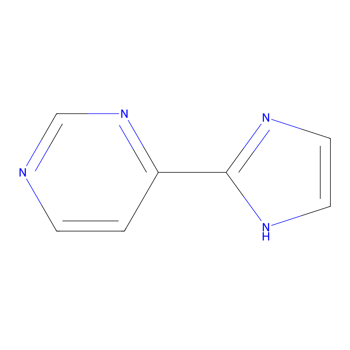 4-(1H-imidazol-2-yl)pyrimidine molecular structure, CAS 1195618-91-7