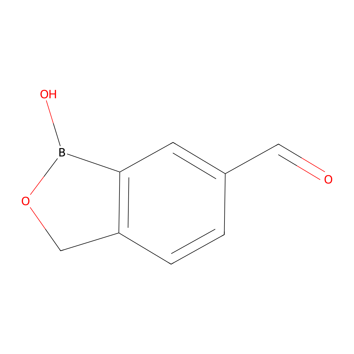 1-Hydroxy-1,3-dihydrobenzo[c][1,2]oxaborole-6-carbaldehyde molecular structure, CAS 1195621-94-3