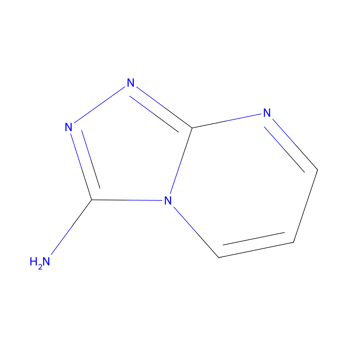 [1,2,4]Triazolo[4,3-a]pyrimidin-3-amine molecular structure, CAS 1195625-75-2