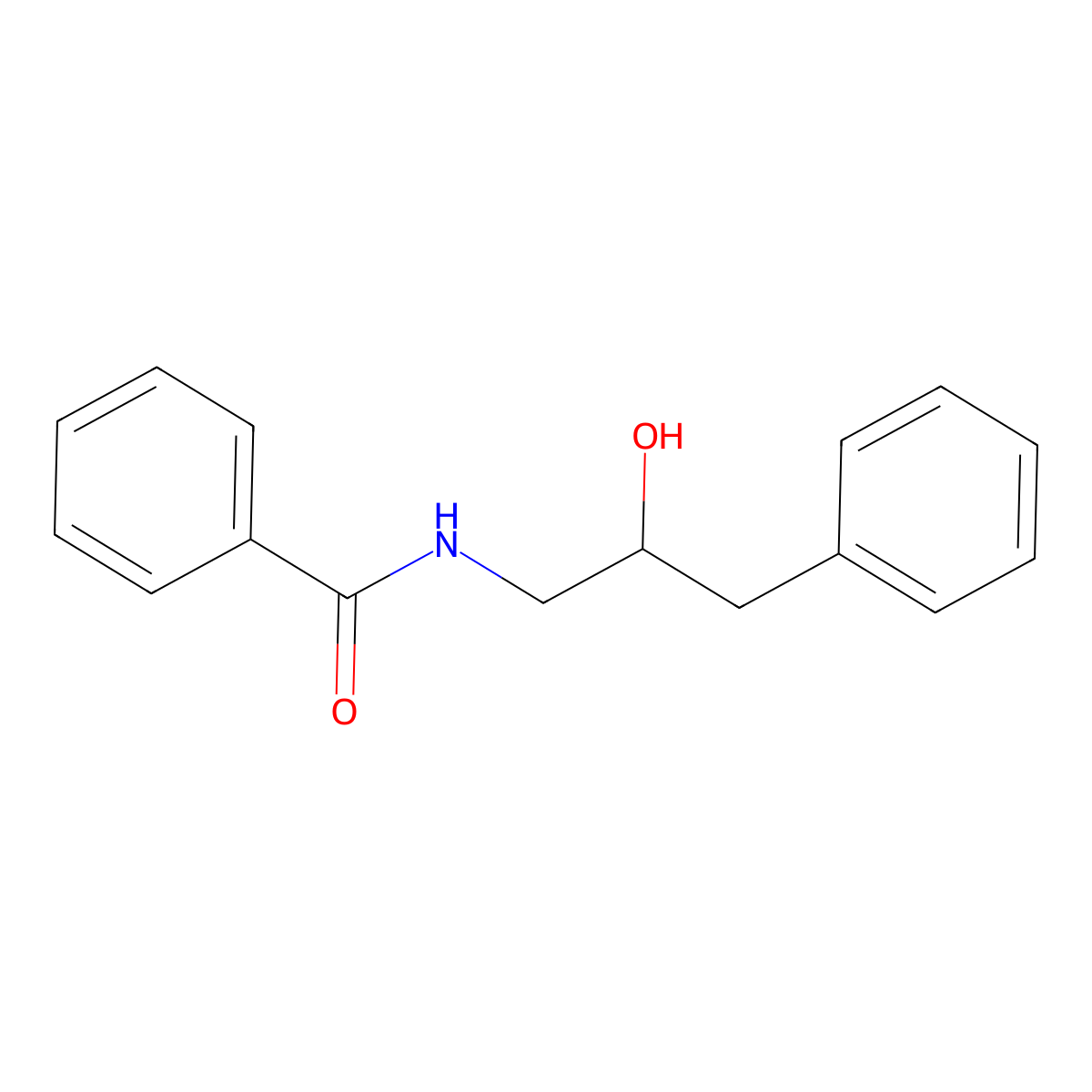 N-(2-hydroxy-3-phenylpropyl)benzamide molecular structure, CAS 1195639-99-6