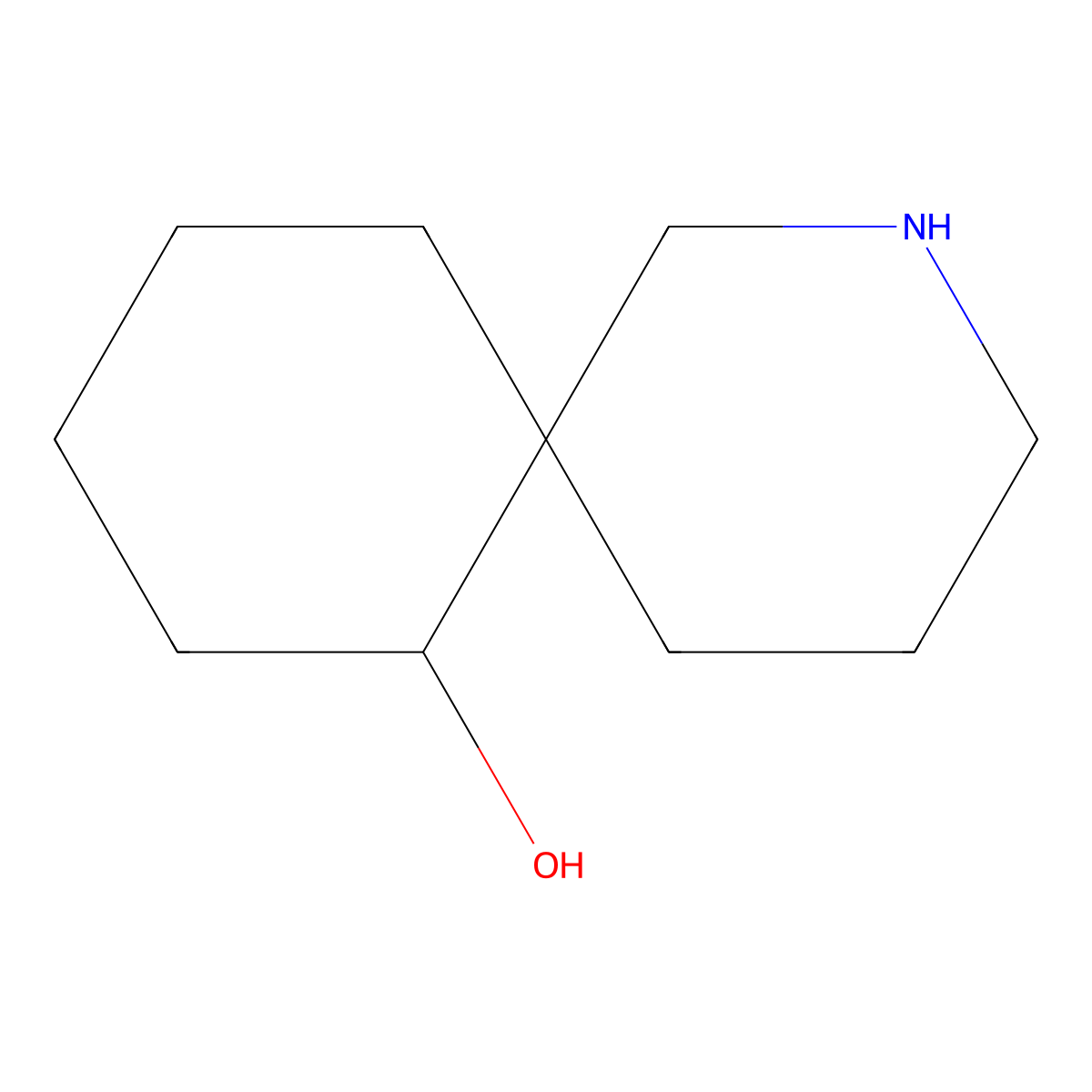 2-Azaspiro[5.5]undecan-7-ol molecular structure, CAS 1195642-23-9