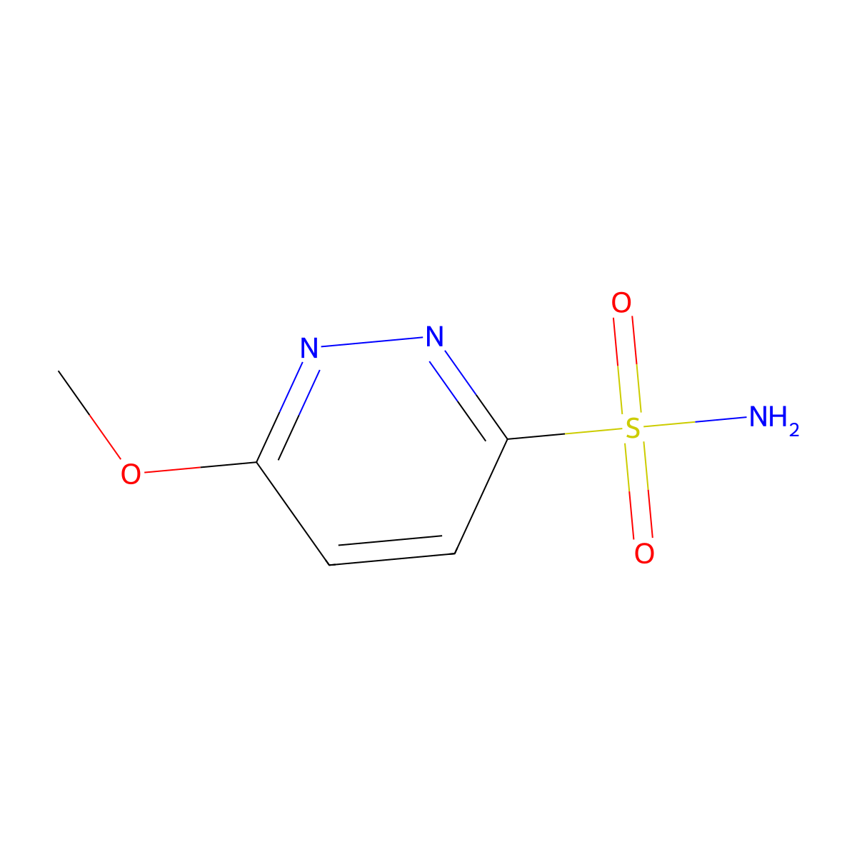 6-Methoxypyridazine-3-sulfonamide molecular structure, CAS 1195651-75-2