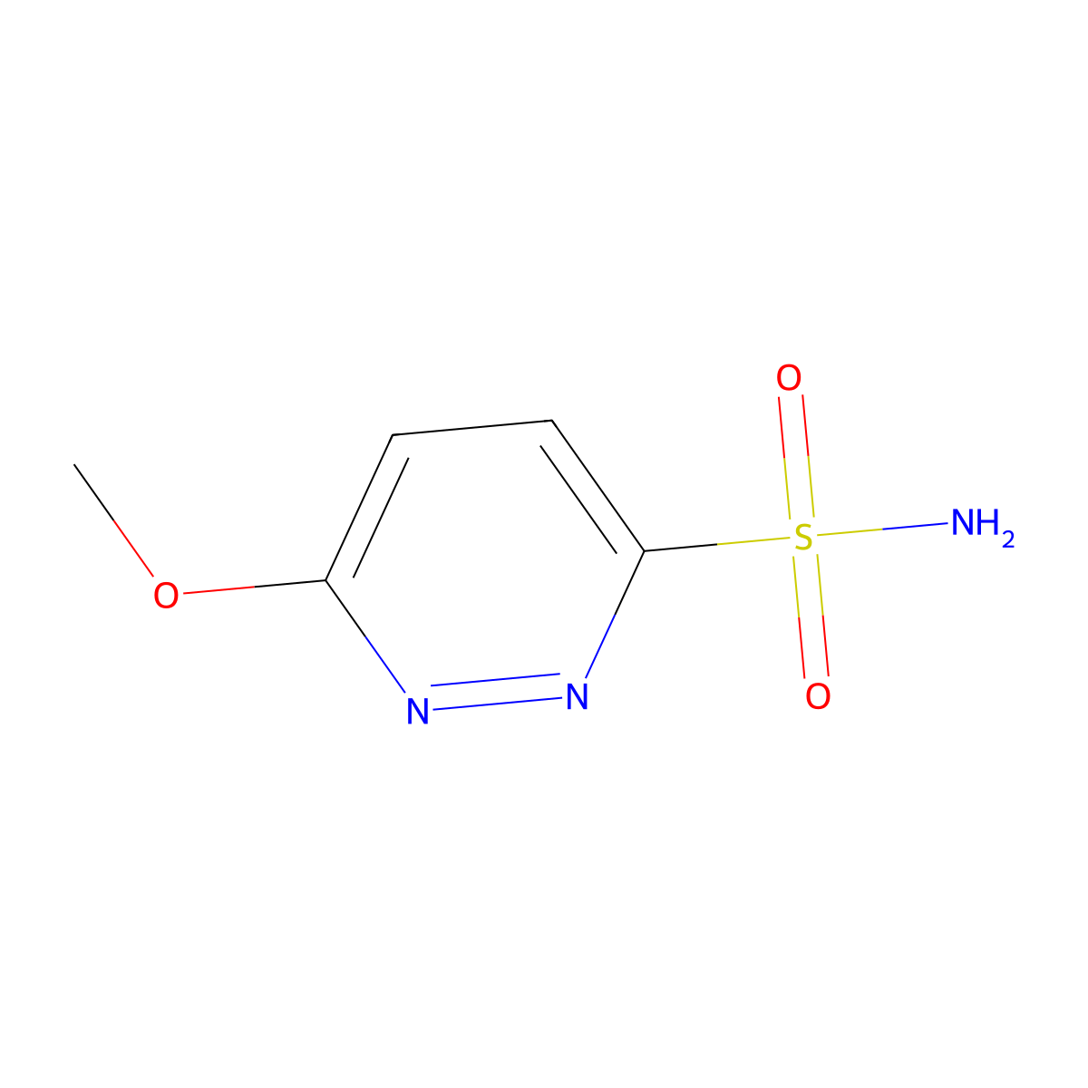 6-Methoxypyridazine-3-sulfonamide molecular structure, CAS 1195651-75-2