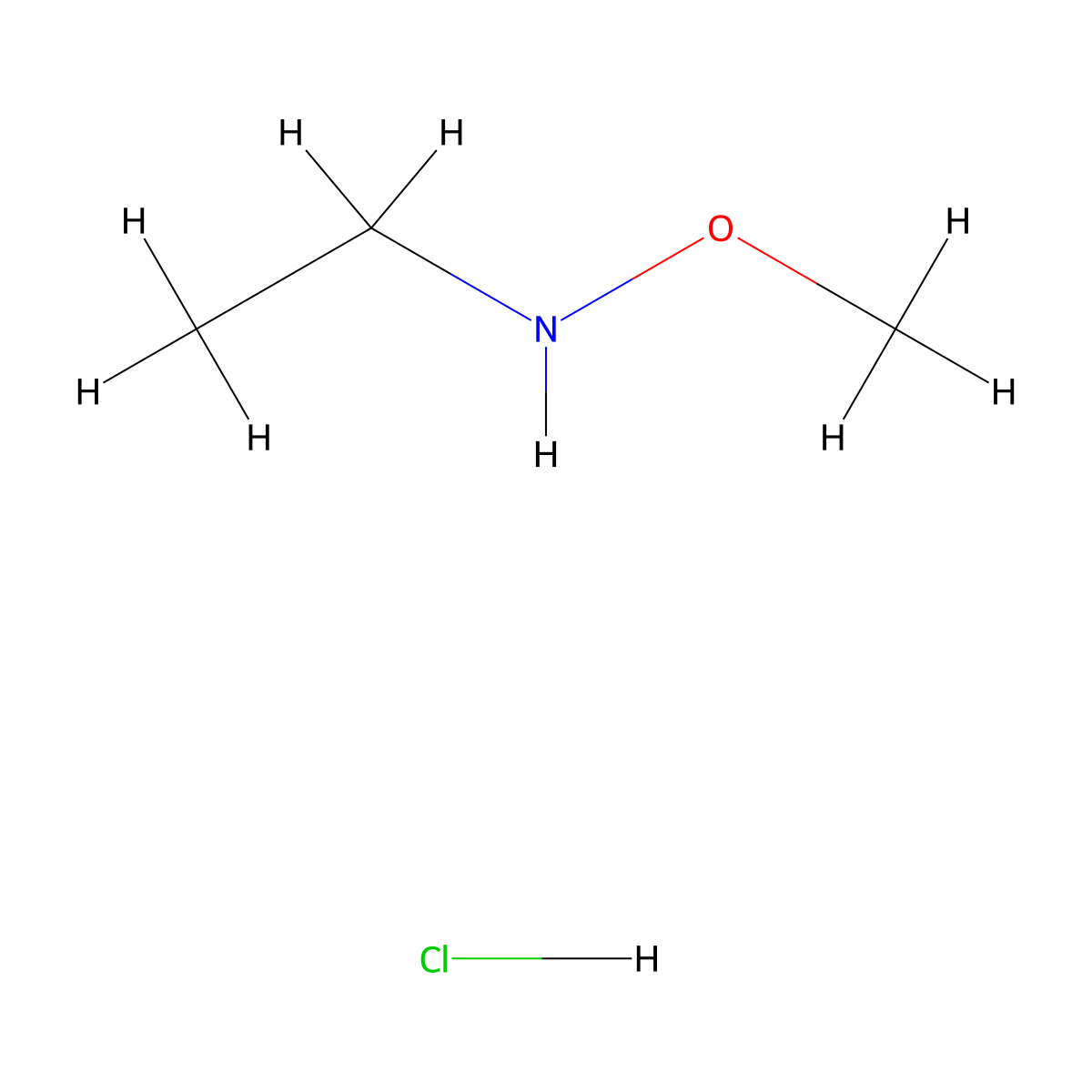 Ethyl(methoxy)amine hydrochloride molecular structure, CAS 1195657-97-6