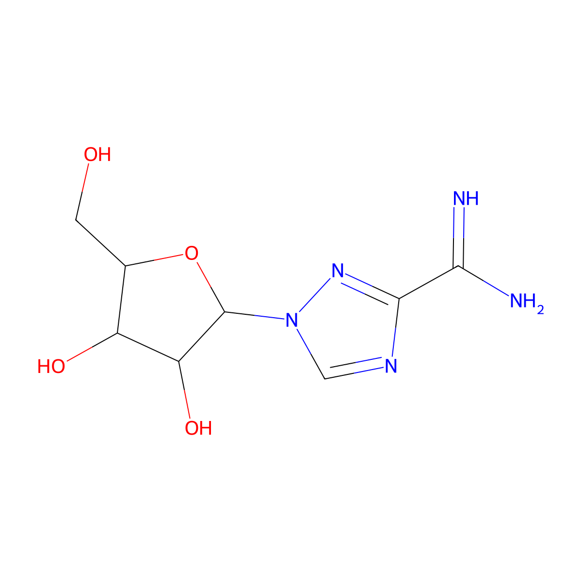 Viramidine molecular structure, CAS 119567-79-2