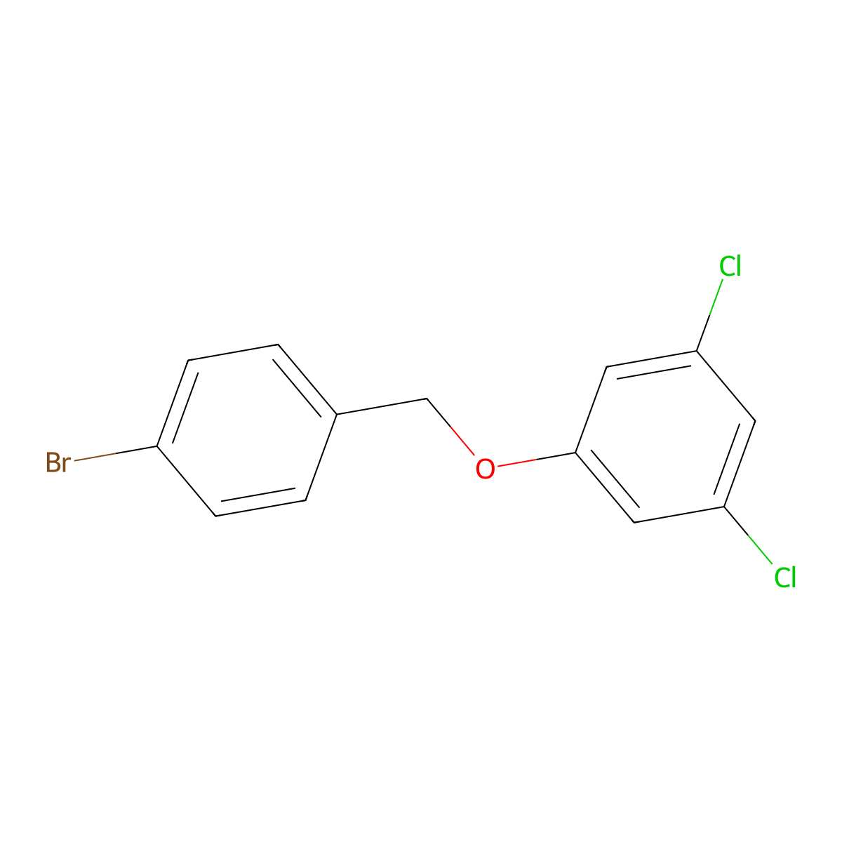 4-Bromobenzyl-(3,5-dichlorophenyl)ether molecular structure, CAS 1195684-76-4