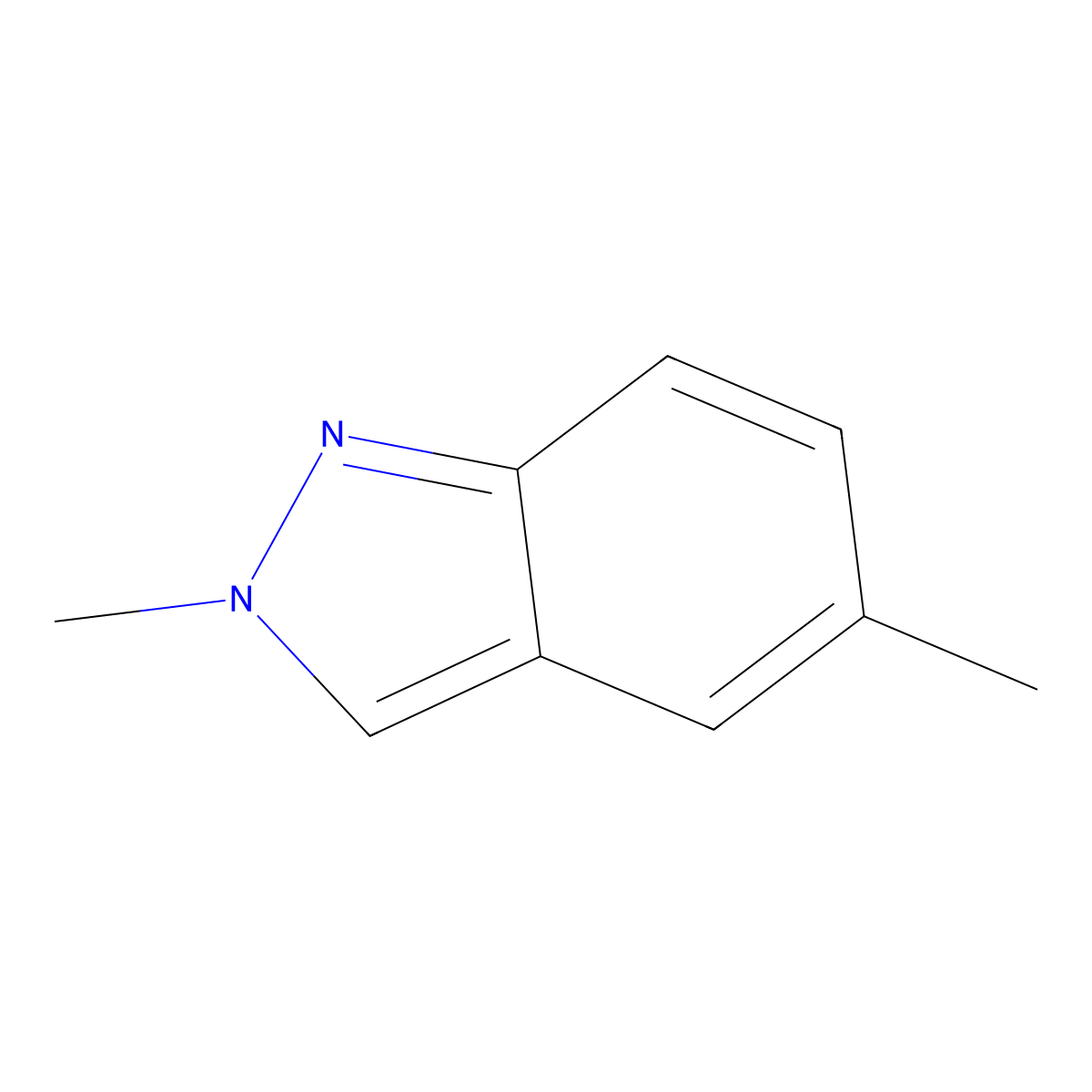 2,5-Dimethyl-2H-indazole molecular structure, CAS 1195697-22-3