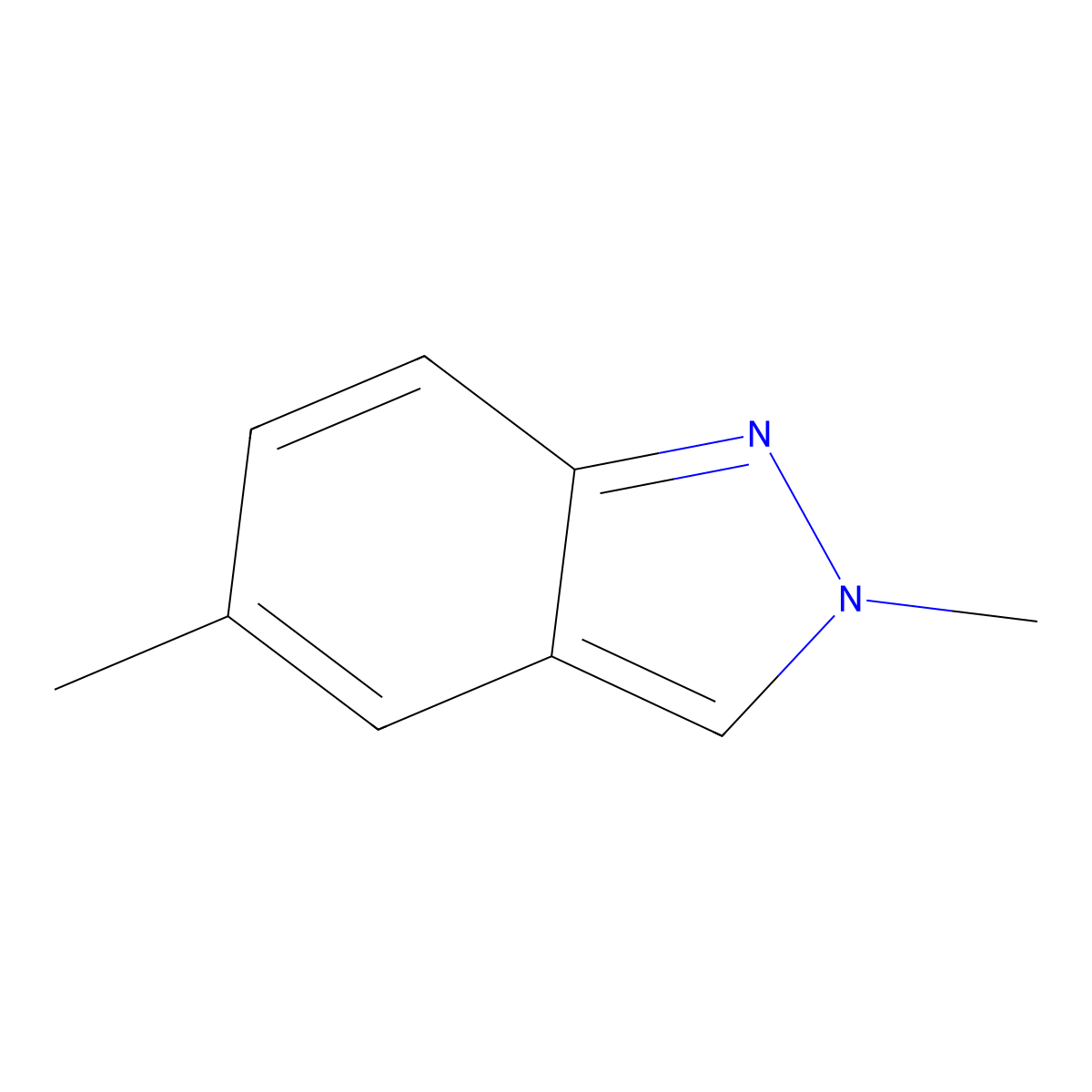 2,5-Dimethyl-2H-indazole molecular structure, CAS 1195697-22-3