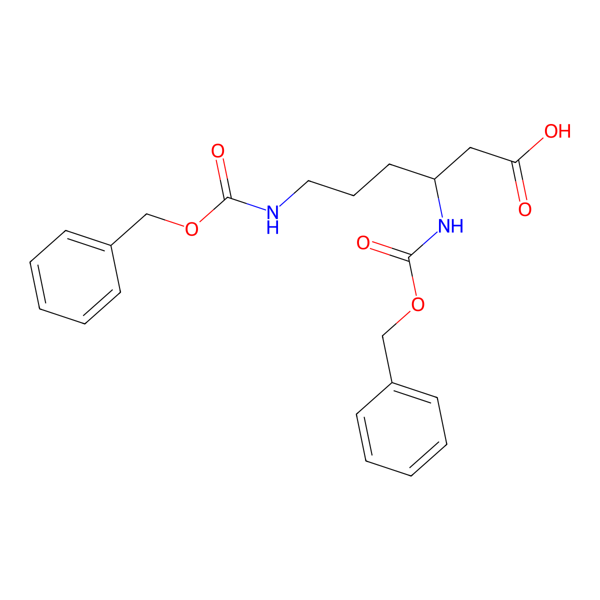 3,6-Bis[[(phenylmethoxy)carbonyl]amino]hexanoic acid molecular structure, CAS 119570-58-0
