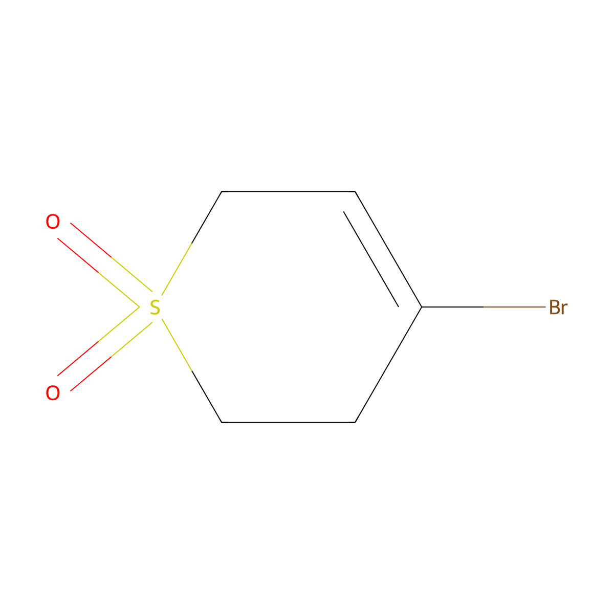 4-bromo-3,6-dihydro-2H-1lambda6-thiopyran-1,1-dione molecular structure, CAS 1195706-31-0