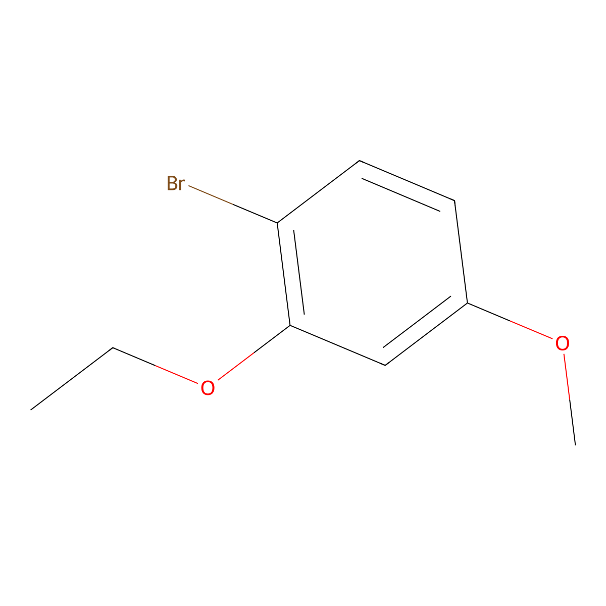 1-Bromo-2-ethoxy-4-methoxybenZene molecular structure, CAS 1195710-27-0