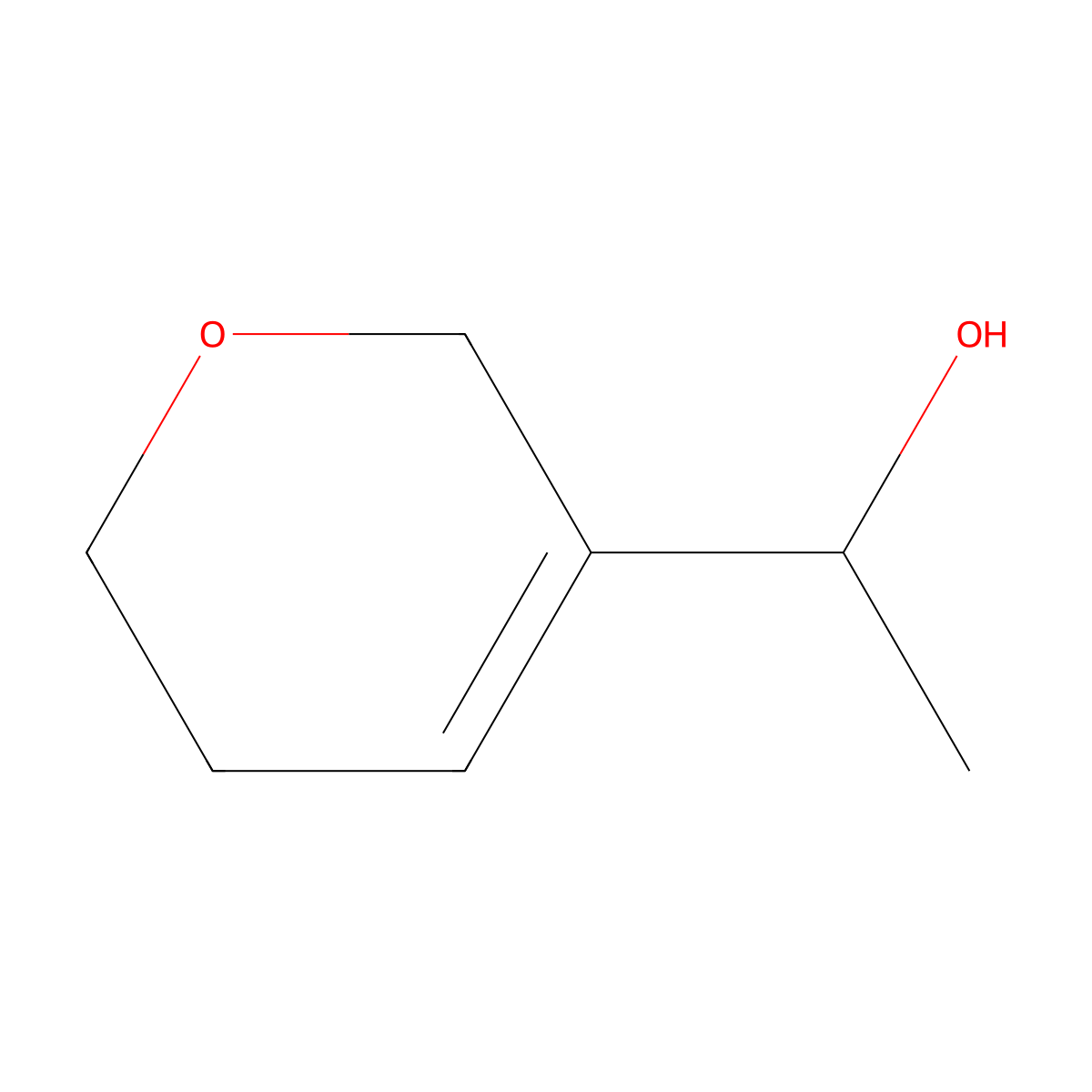1-(5,6-Dihydro-2H-pyran-3-yl)-ethanol molecular structure, CAS 1195717-98-6