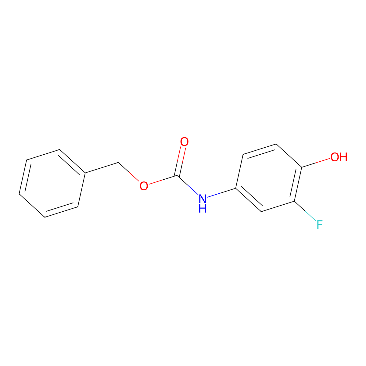 benzyl N-(3-fluoro-4-hydroxyphenyl)carbamate molecular structure, CAS 1195781-15-7