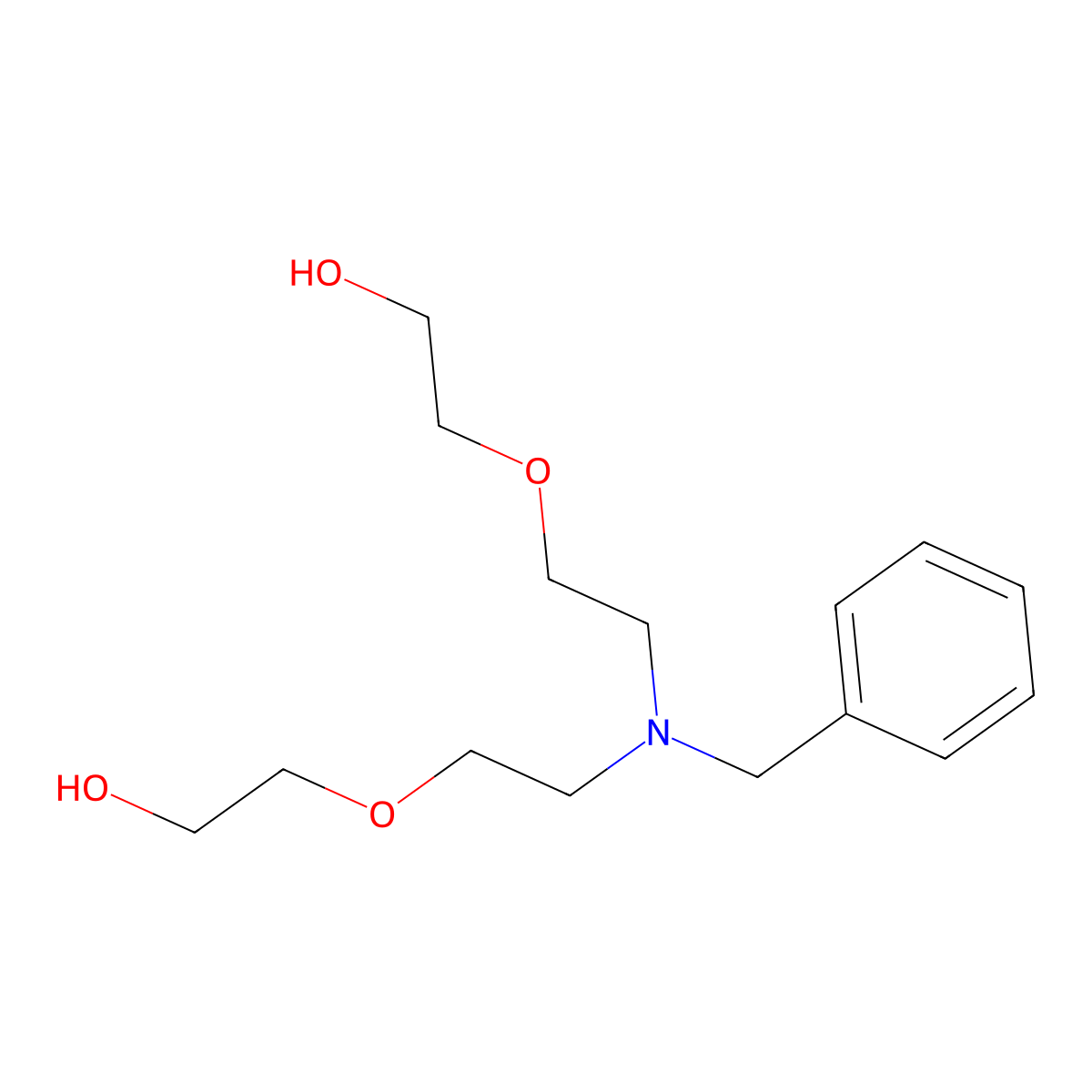 N-Benzyl-N-bis(PEG1-OH) molecular structure, CAS 119580-47-1
