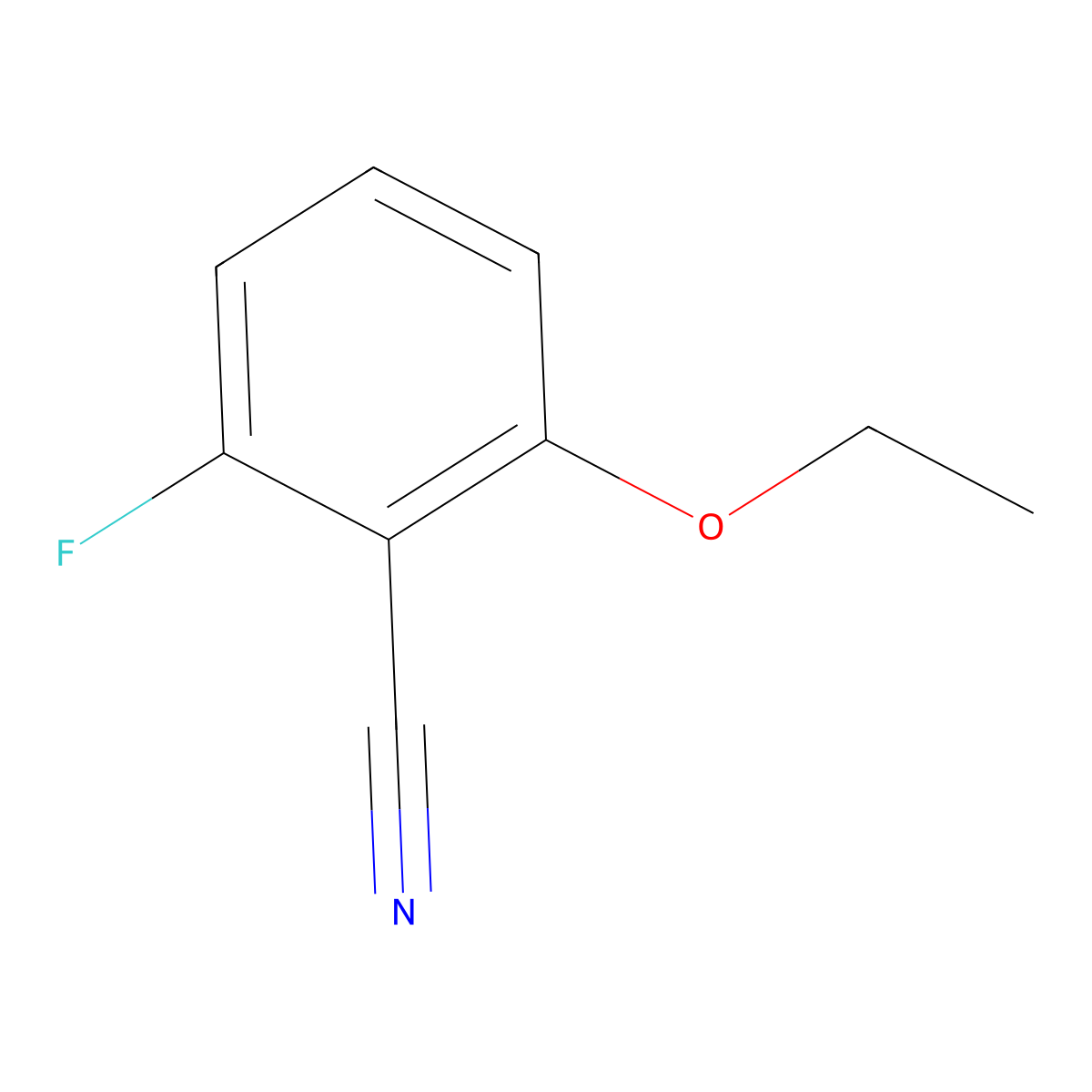 2-Ethoxy-6-fluorobenzonitrile molecular structure, CAS 119584-73-5