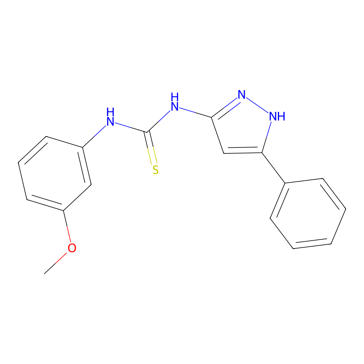 1-(3-Methoxyphenyl)-3-(3-phenyl-1H-pyrazol-5-yl)thiourea molecular structure, CAS 1195861-52-9