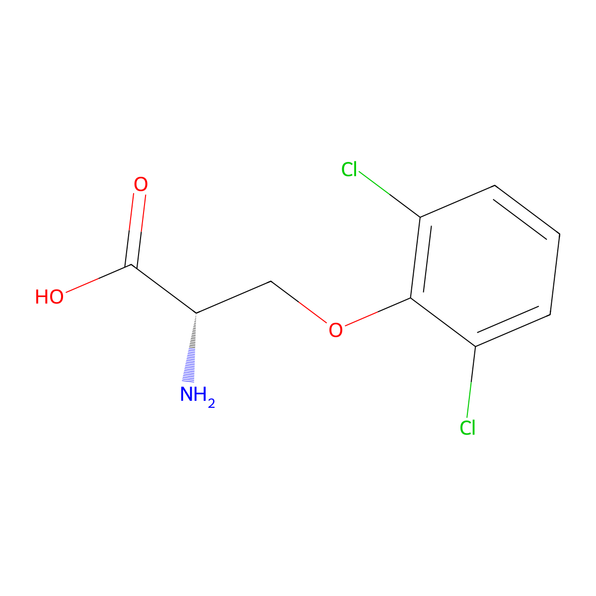 O-(2,6-Dichlorophenyl)-L-serine molecular structure, CAS 1195868-55-3