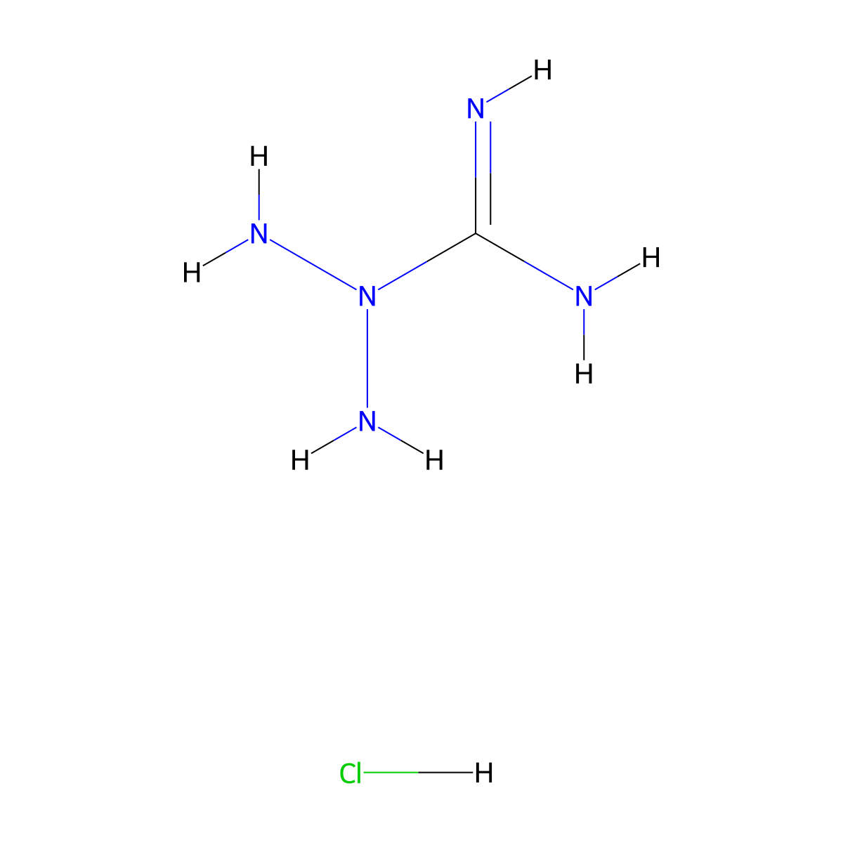 N',N'-Diaminoguanidine monohydrochloride molecular structure, CAS 1195902-00-1