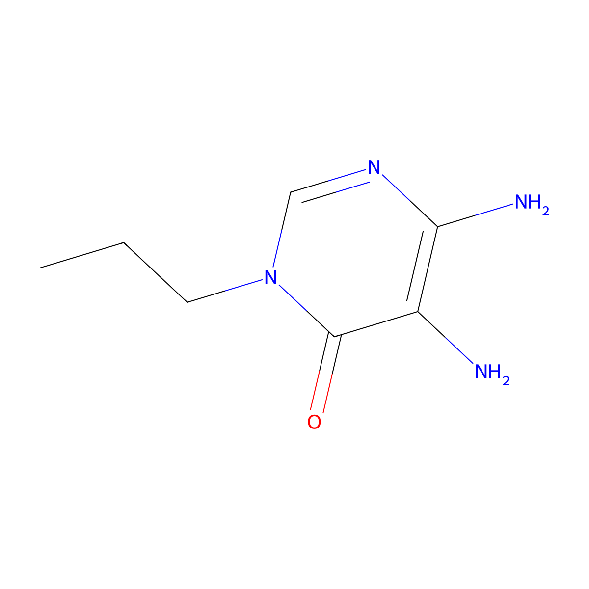 5,6-Diamino-3-propylpyrimidin-4(3H)-one molecular structure, CAS 1195976-45-4