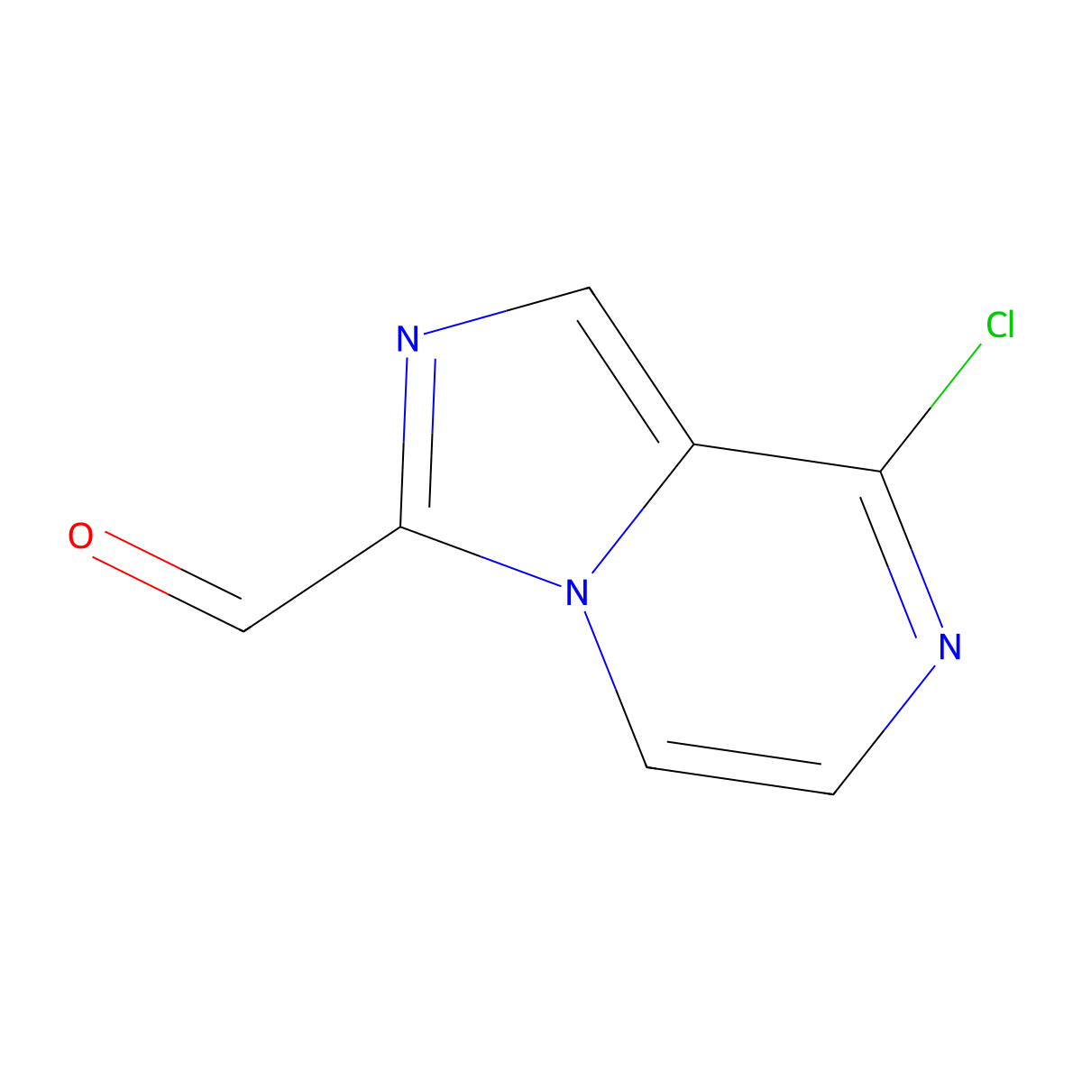 8-Chloroimidazo[1,5-a]pyrazine-3-carbaldehyde molecular structure, CAS 1195989-56-0