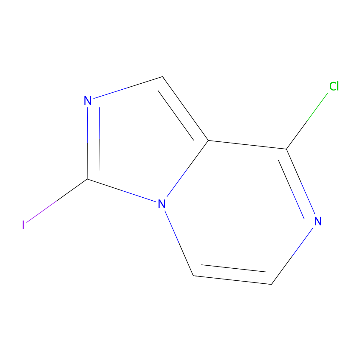 8-Chloro-3-iodoimidazo[1,5-A]pyrazine molecular structure, CAS 1195989-61-7