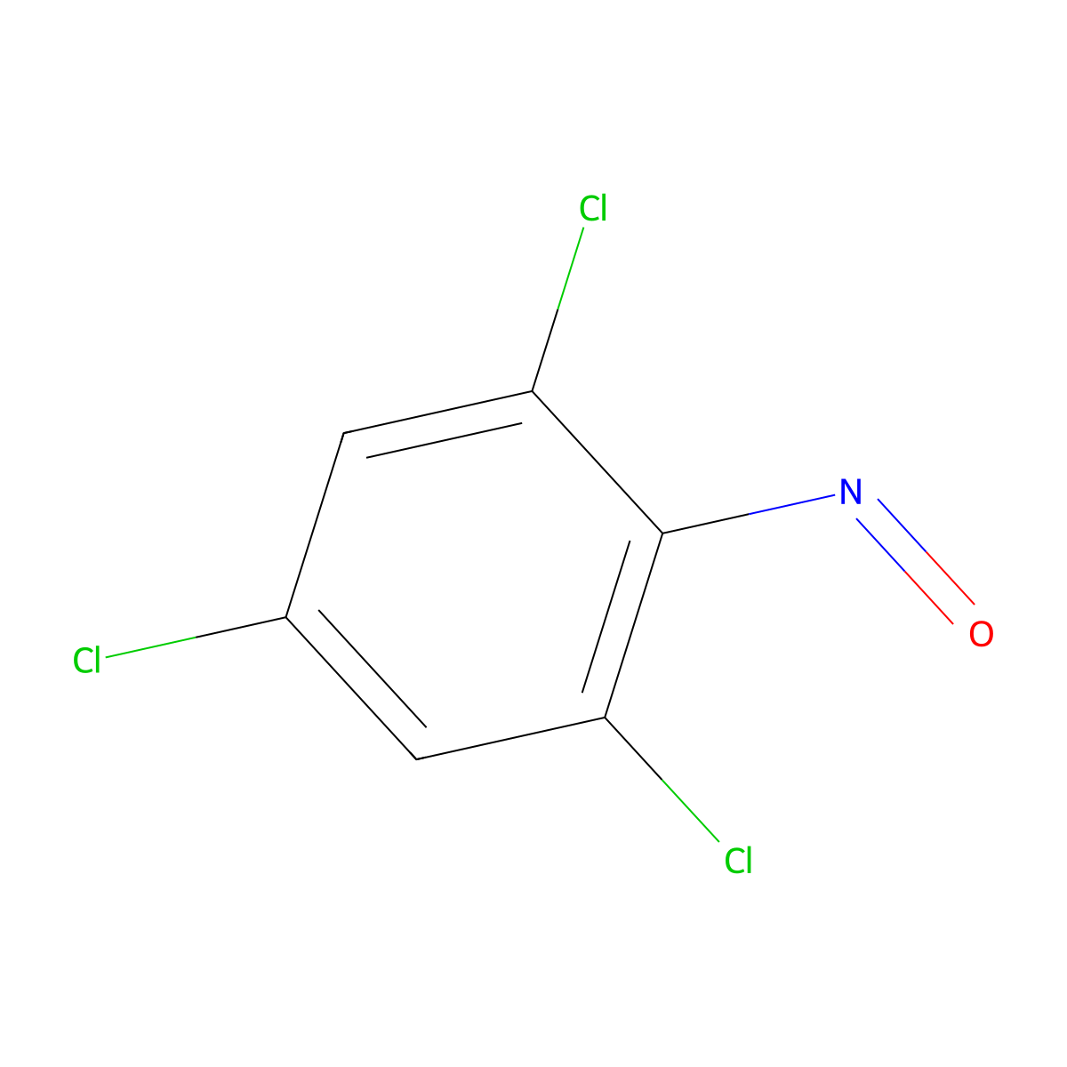 1,3,5-Trichloro-2-nitrosobenzene molecular structure, CAS 1196-13-0