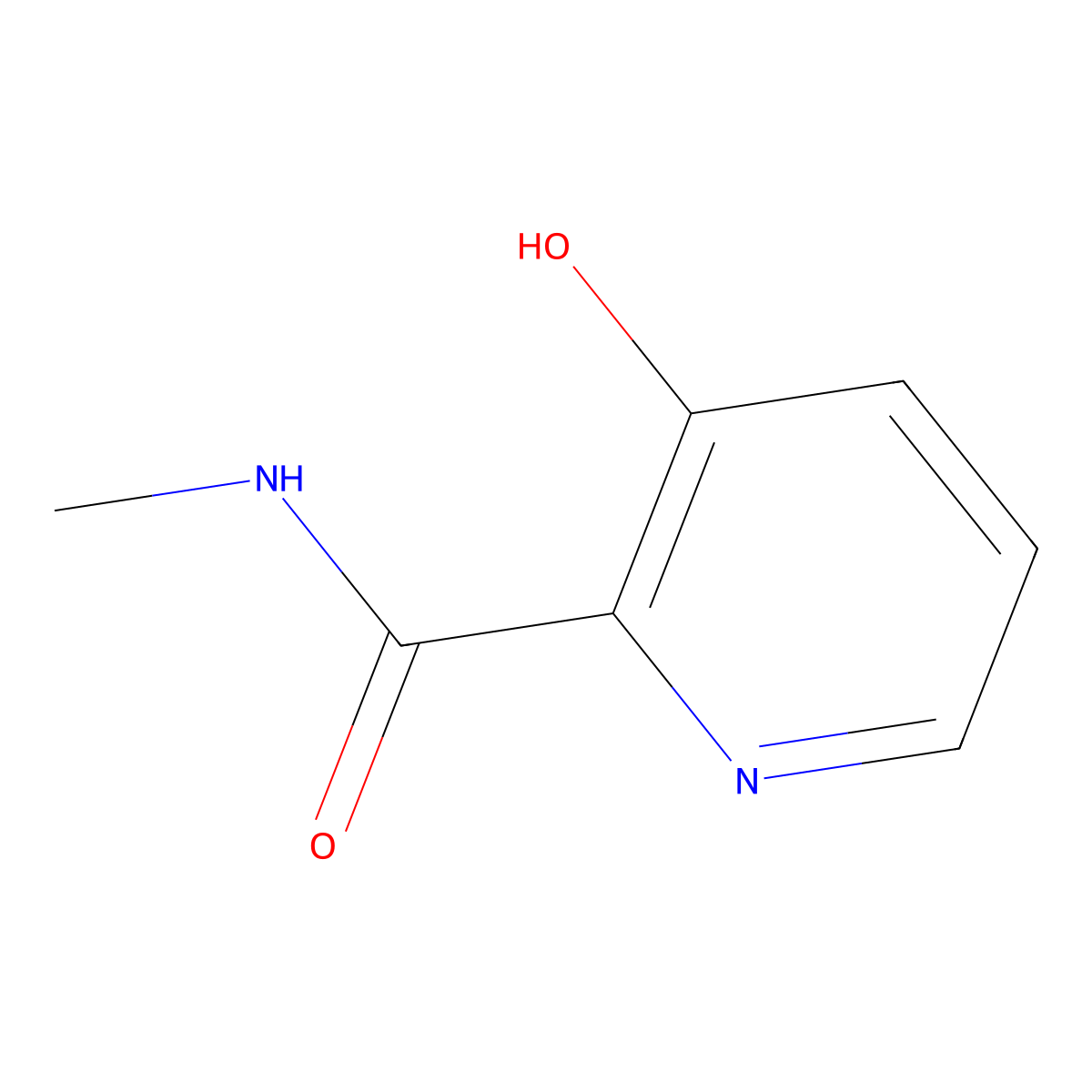 3-Hydroxy-N-methylpyridine-2-carboxamide molecular structure, CAS 1196-30-1
