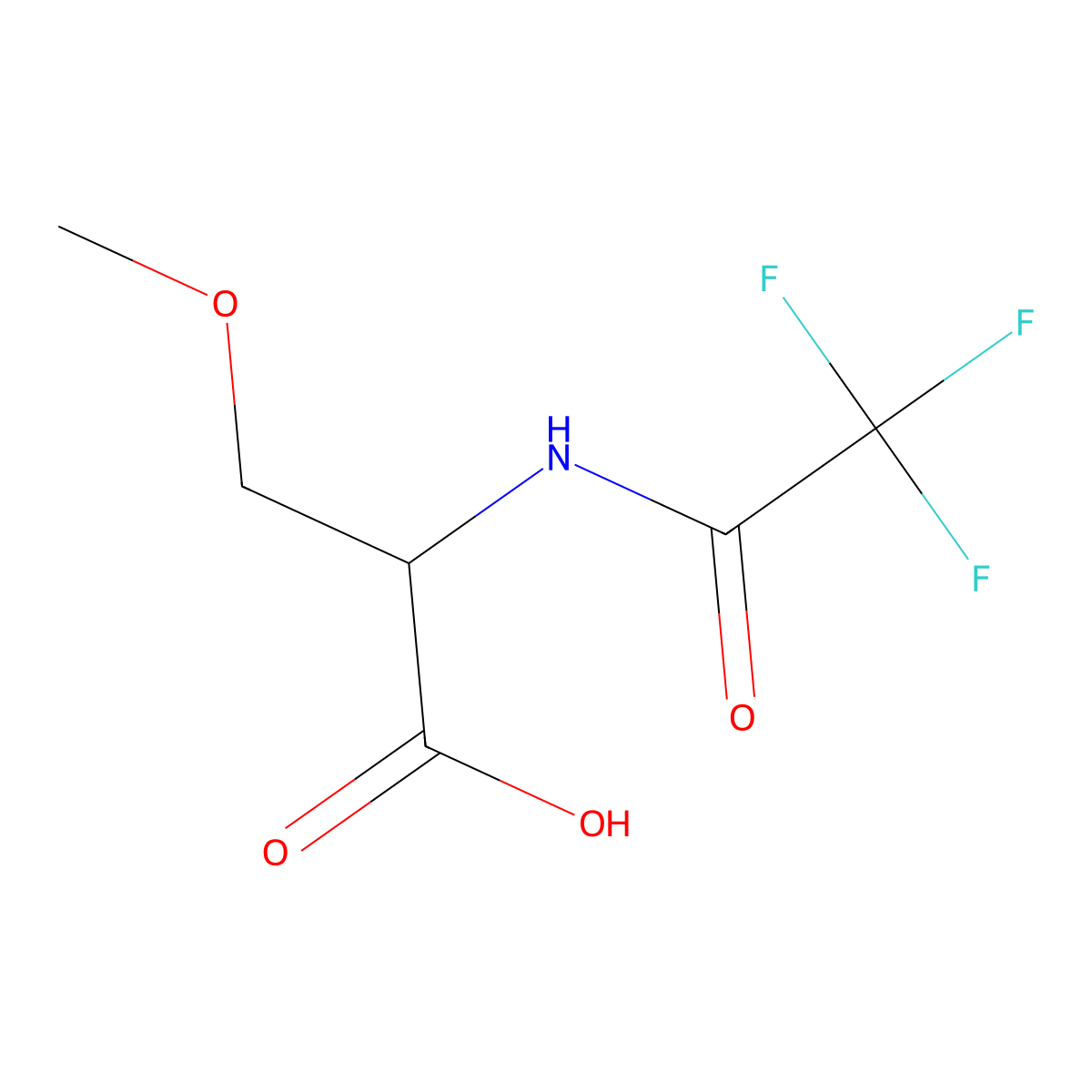 (2S)-3-methoxy-2-(trifluoroacetamido)propanoic acid molecular structure, CAS 1196068-49-1