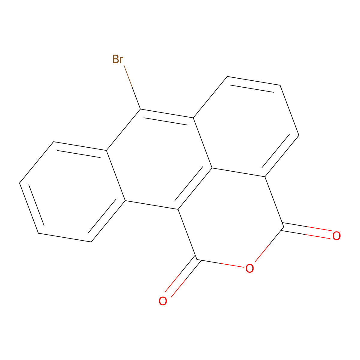 7-Bromodibenzo[de,h]isochromene-1,3-dione molecular structure, CAS 1196117-69-7