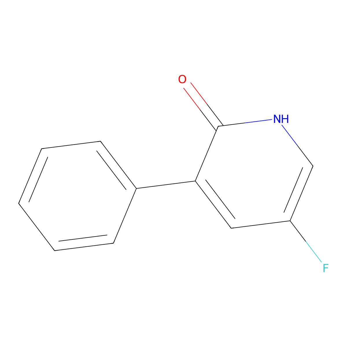 5-Fluoro-3-phenylpyridin-2-OL molecular structure, CAS 1196145-49-9
