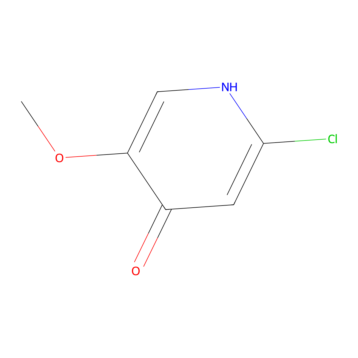 2-Chloro-5-methoxypyridin-4-OL molecular structure, CAS 1196145-74-0