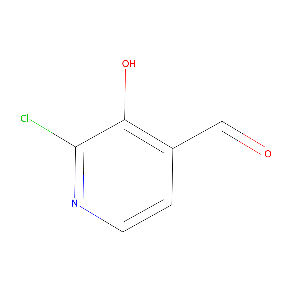 2-Chloro-3-hydroxyisonicotinaldehyde molecular structure, CAS 1196145-81-9