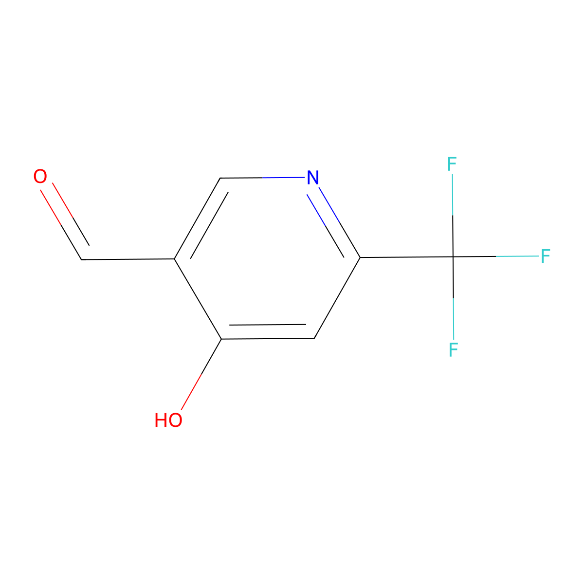 4-Hydroxy-6-(trifluoromethyl)nicotinaldehyde molecular structure, CAS 1196146-48-1