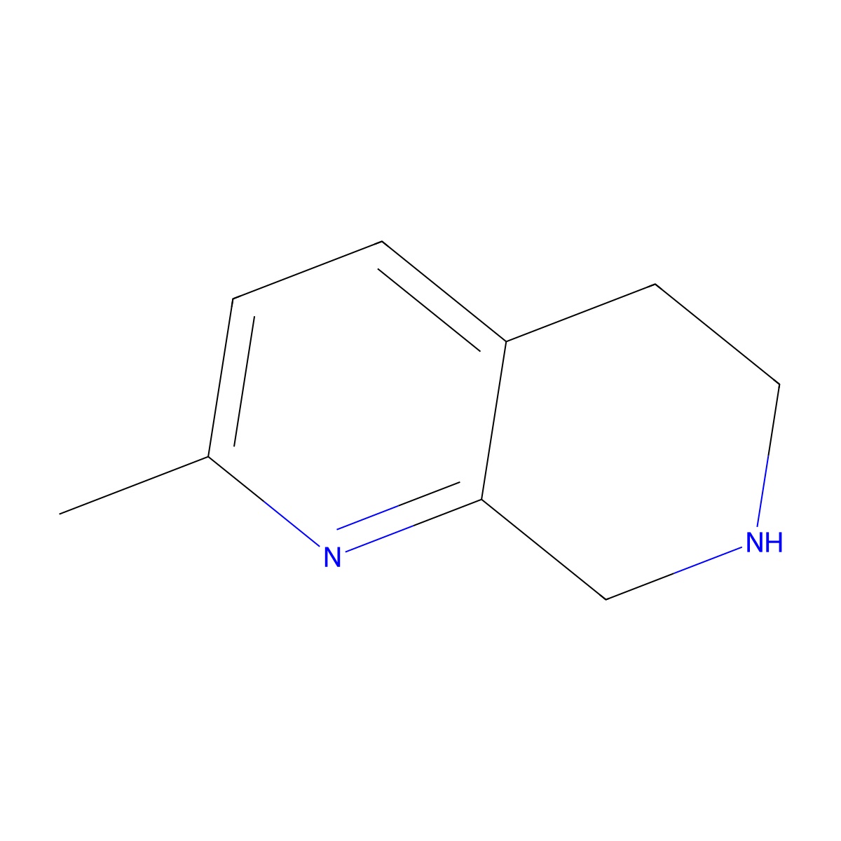 2-Methyl-5,6,7,8-tetrahydro-1,7-naphthyridine molecular structure, CAS 1196146-61-8