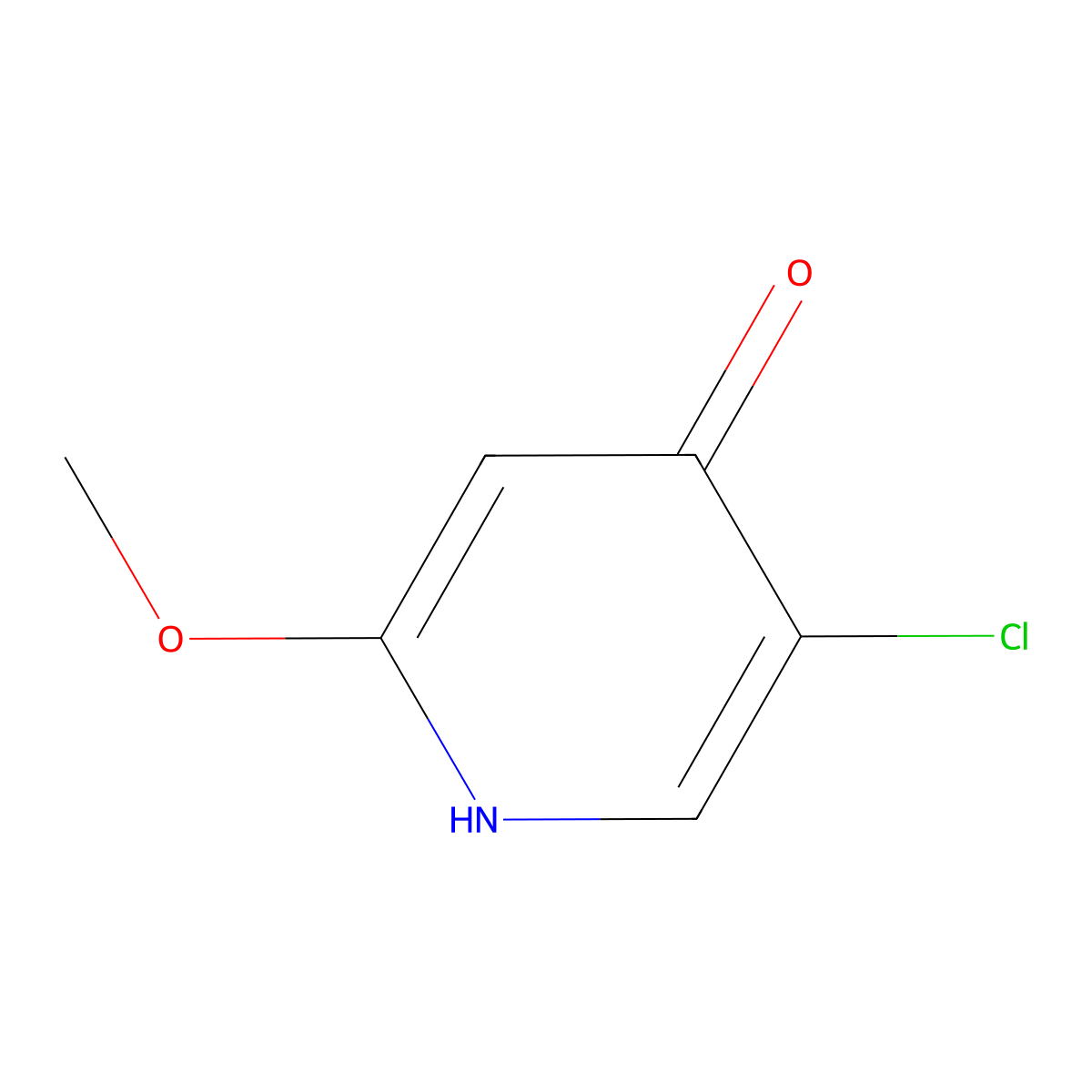 5-Chloro-4-hydroxy-2-methoxypyridine molecular structure, CAS 1196146-71-0