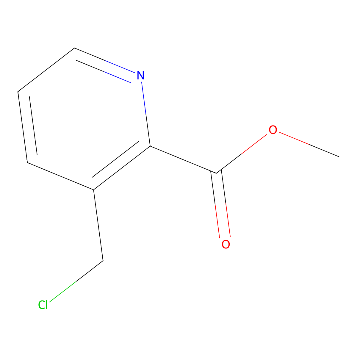 Methyl 3-(chloromethyl)picolinate molecular structure, CAS 1196146-77-6