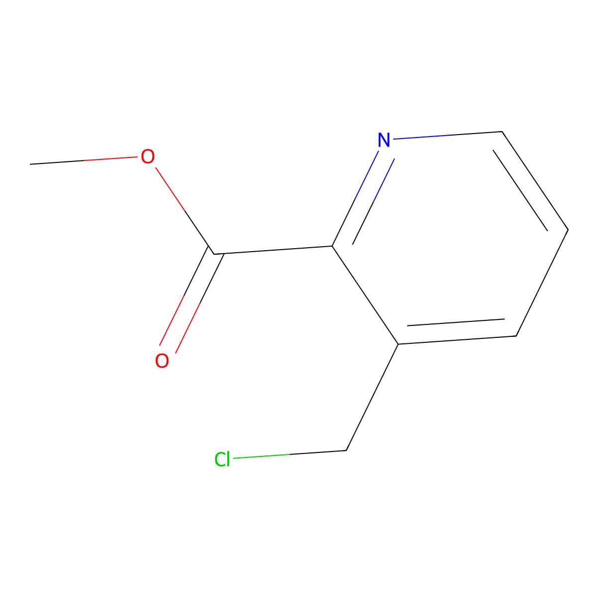 Methyl 3-(chloromethyl)picolinate molecular structure, CAS 1196146-77-6