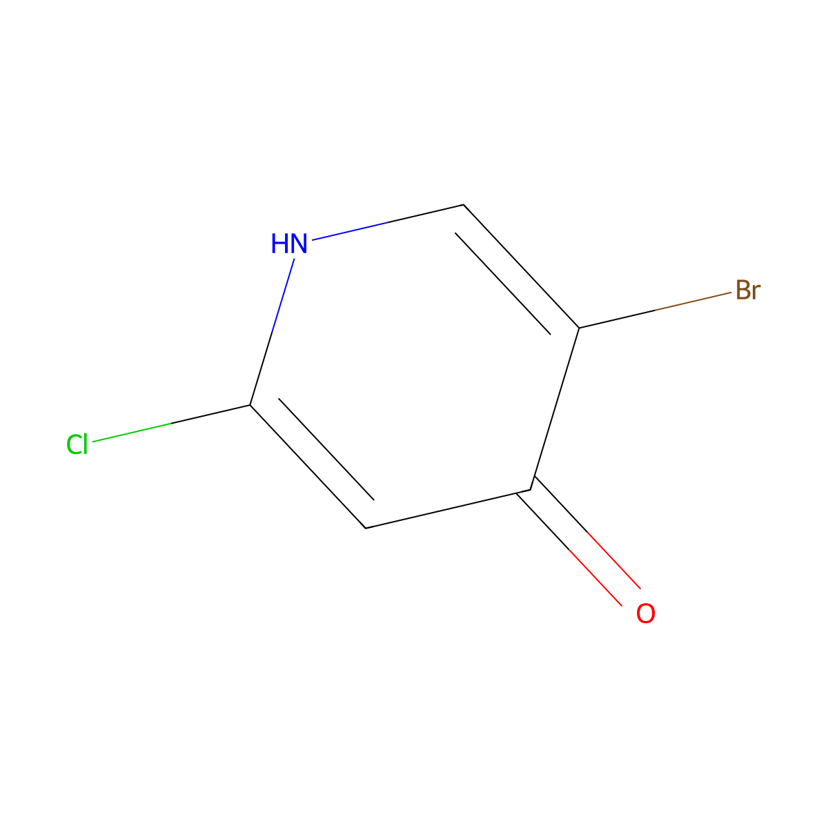 5-Bromo-2-chloropyridin-4-OL molecular structure, CAS 1196146-82-3