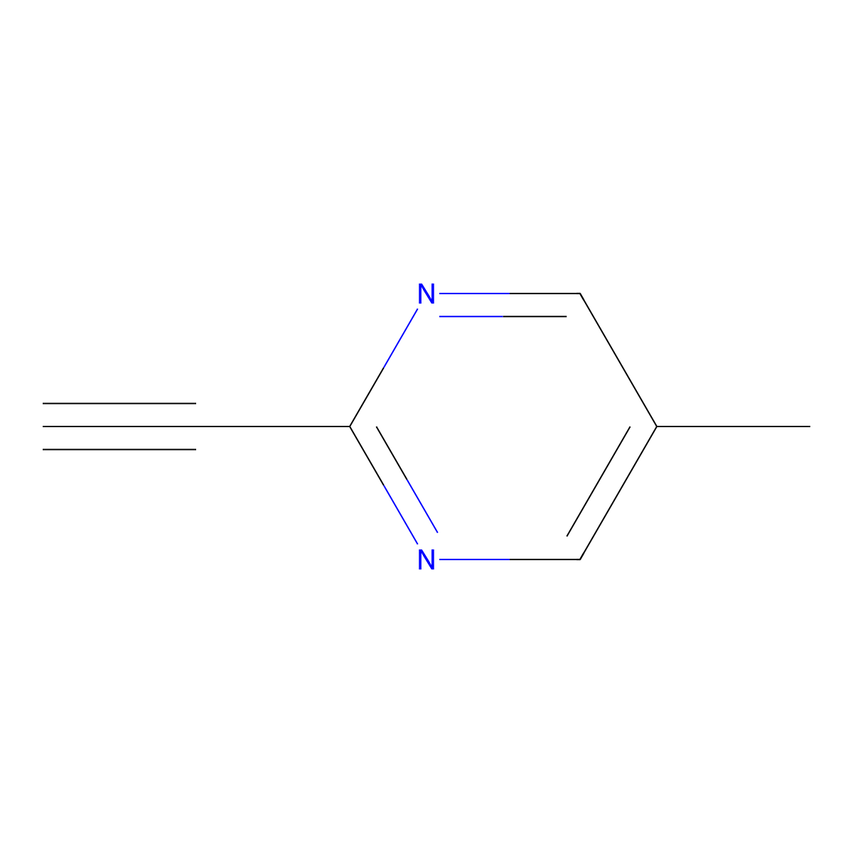 2-Ethynyl-5-methylpyrimidine molecular structure, CAS 1196146-85-6