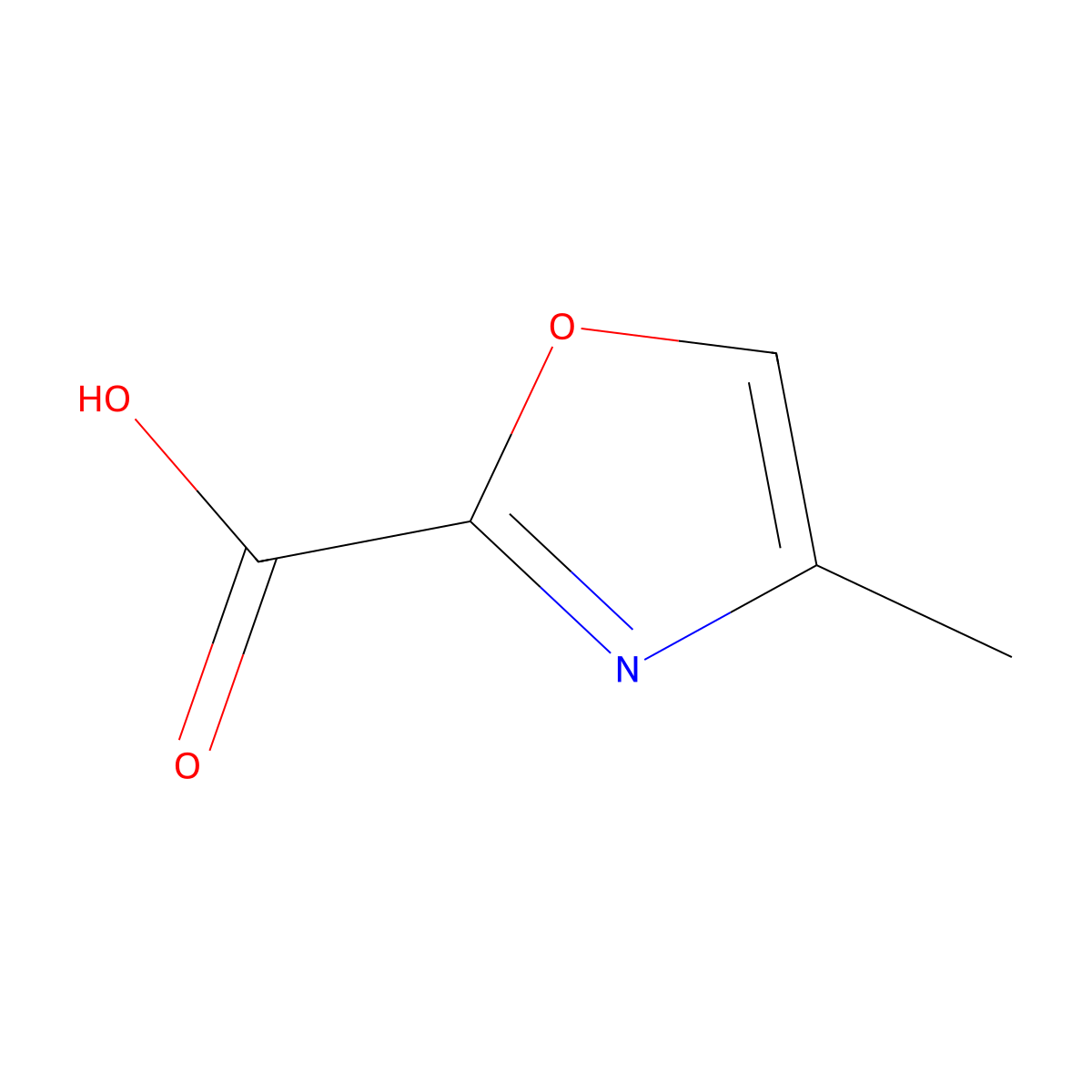 4-Methyloxazole-2-carboxylic acid molecular structure, CAS 1196151-81-1