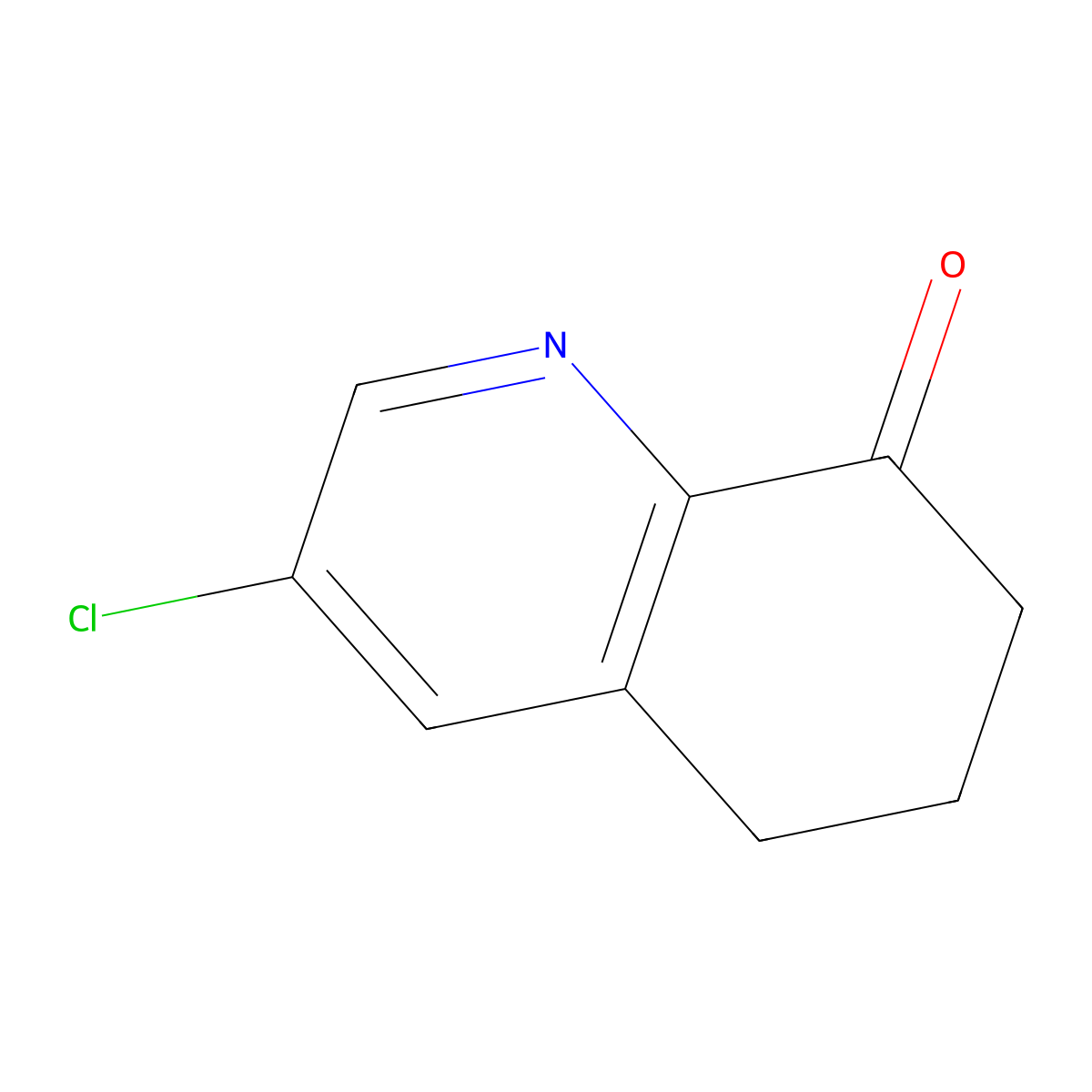 3-Chloro-6,7-dihydroquinolin-8(5H)-one molecular structure, CAS 1196151-83-3