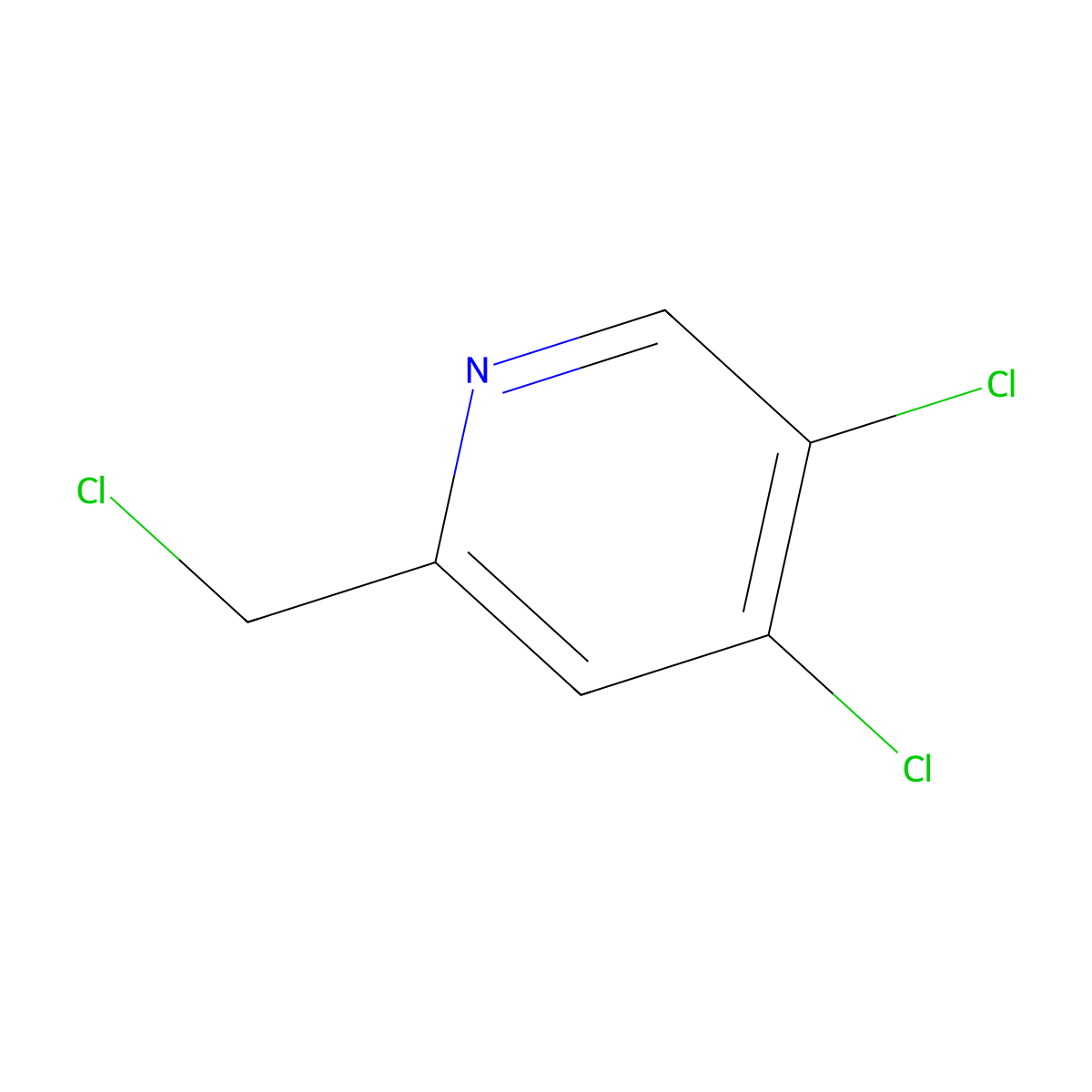 4,5-Dichloro-2-(chloromethyl)pyridine molecular structure, CAS 1196152-01-8