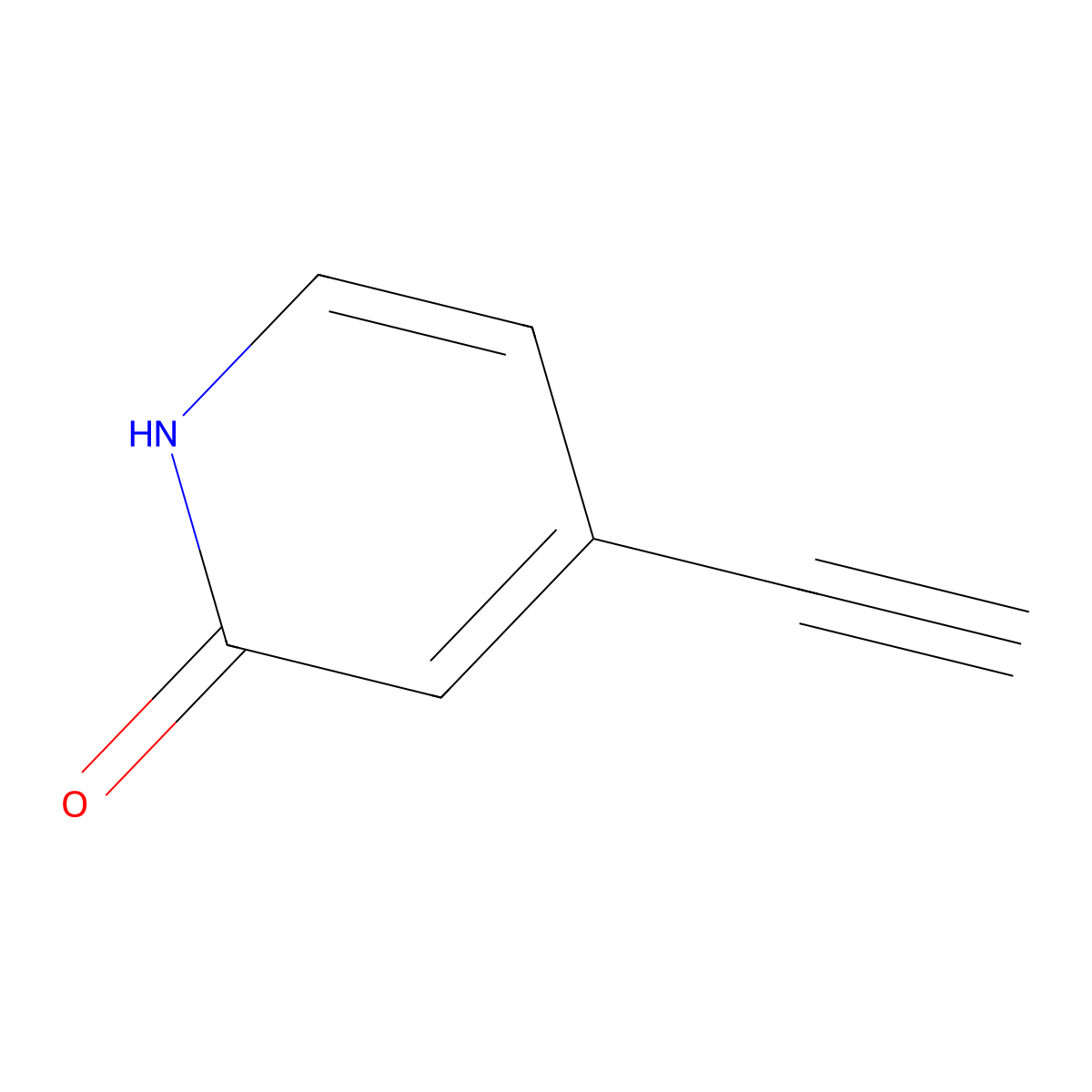 4-Ethynylpyridin-2(1H)-one molecular structure, CAS 1196152-08-5