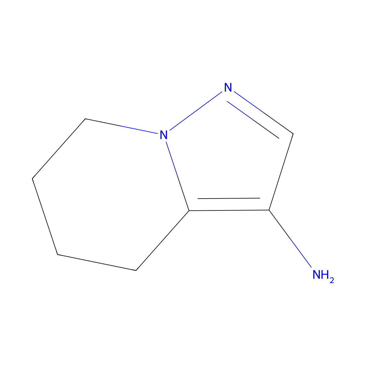 4,5,6,7-Tetrahydropyrazolo[1,5-A]pyridin-3-amine molecular structure, CAS 1196152-11-0