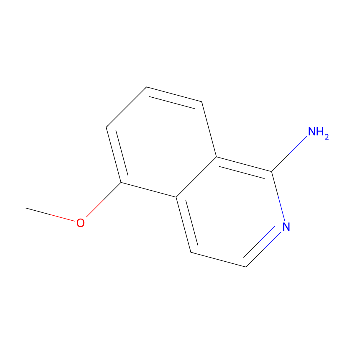5-Methoxyisoquinolin-1-amine molecular structure, CAS 1196152-25-6